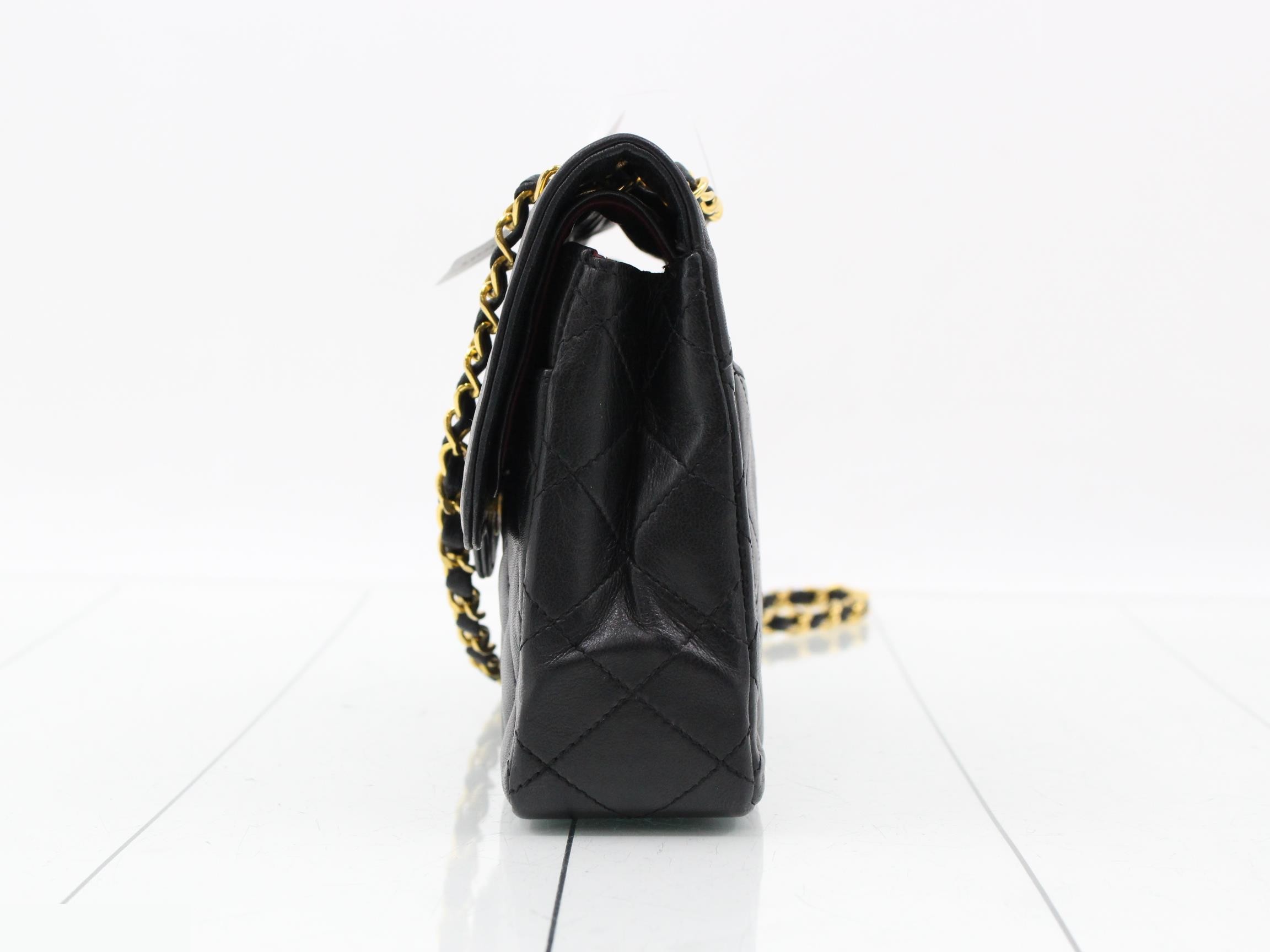 Paris Limited Edition Double Flap Matelassé Bag, Black — view 3