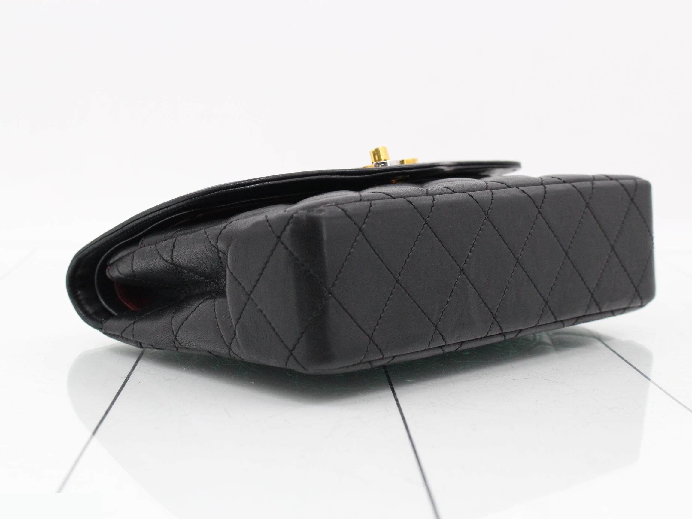 Paris Limited Edition Double Flap Matelassé Bag, Black — view 5