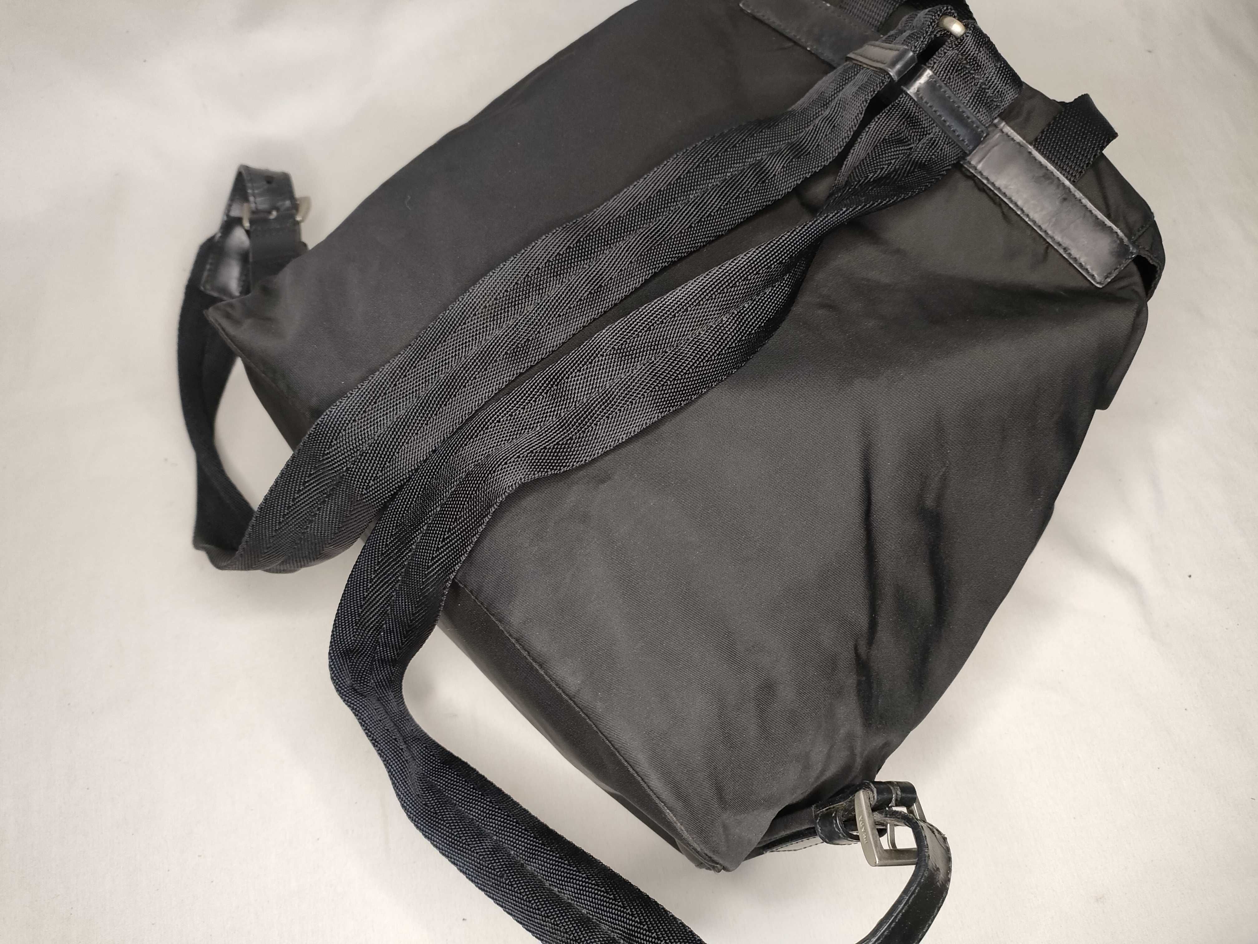 nylon backpack, black, small size. — view 3