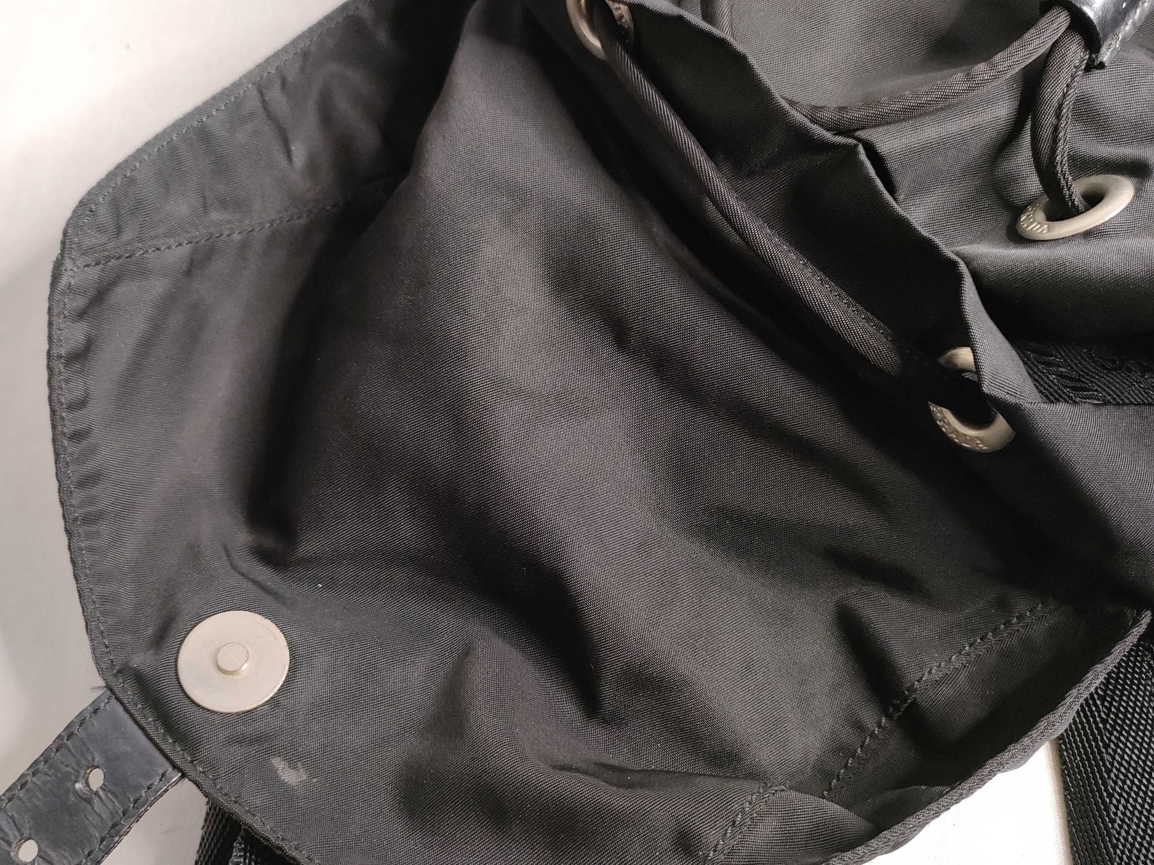 nylon backpack, black, small size. — view 8