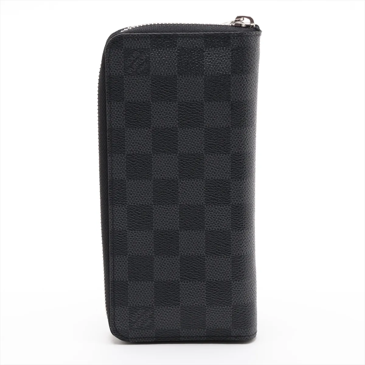 Damier Graphite Zippy Wallet Vertical N63095 CA2152 Black Round Zip Wallet with Initials — view 2