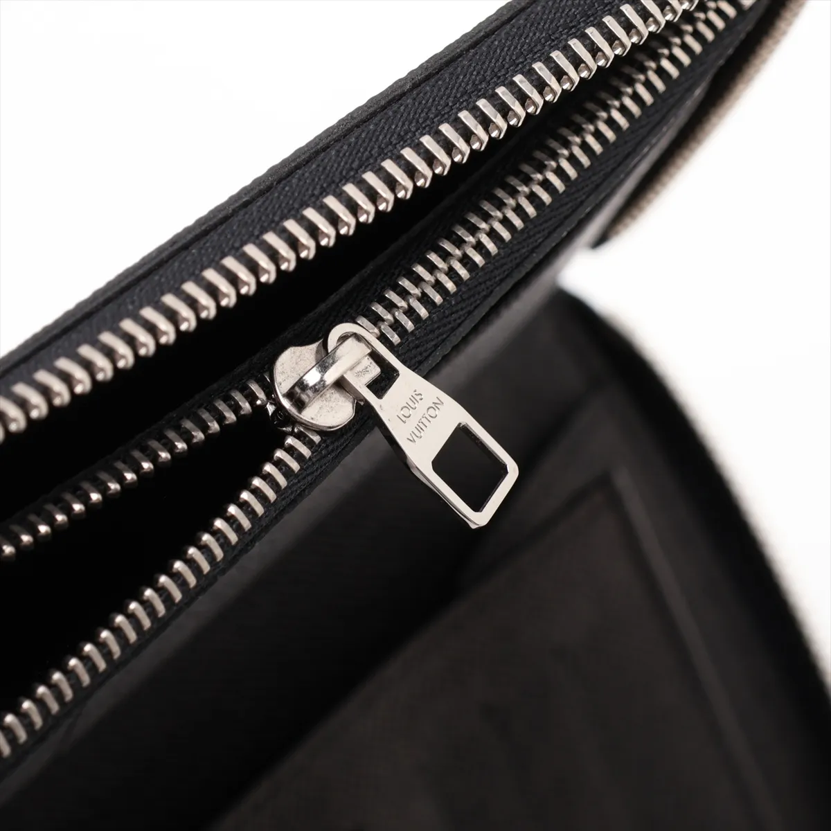 Damier Graphite Zippy Wallet Vertical N63095 CA2152 Black Round Zip Wallet with Initials — view 8