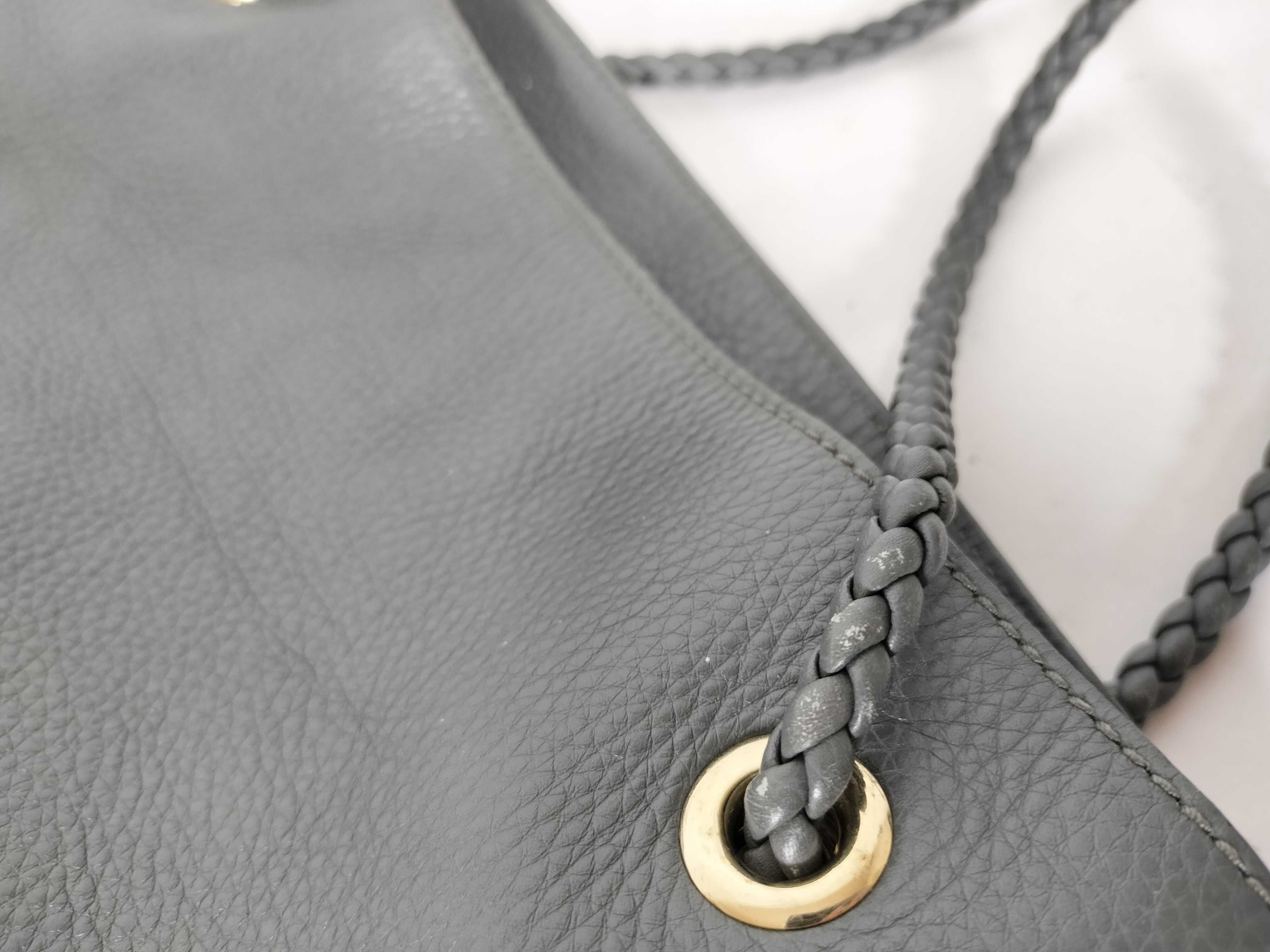 Leather Tote Bag, Gray Tote Bag — view 5