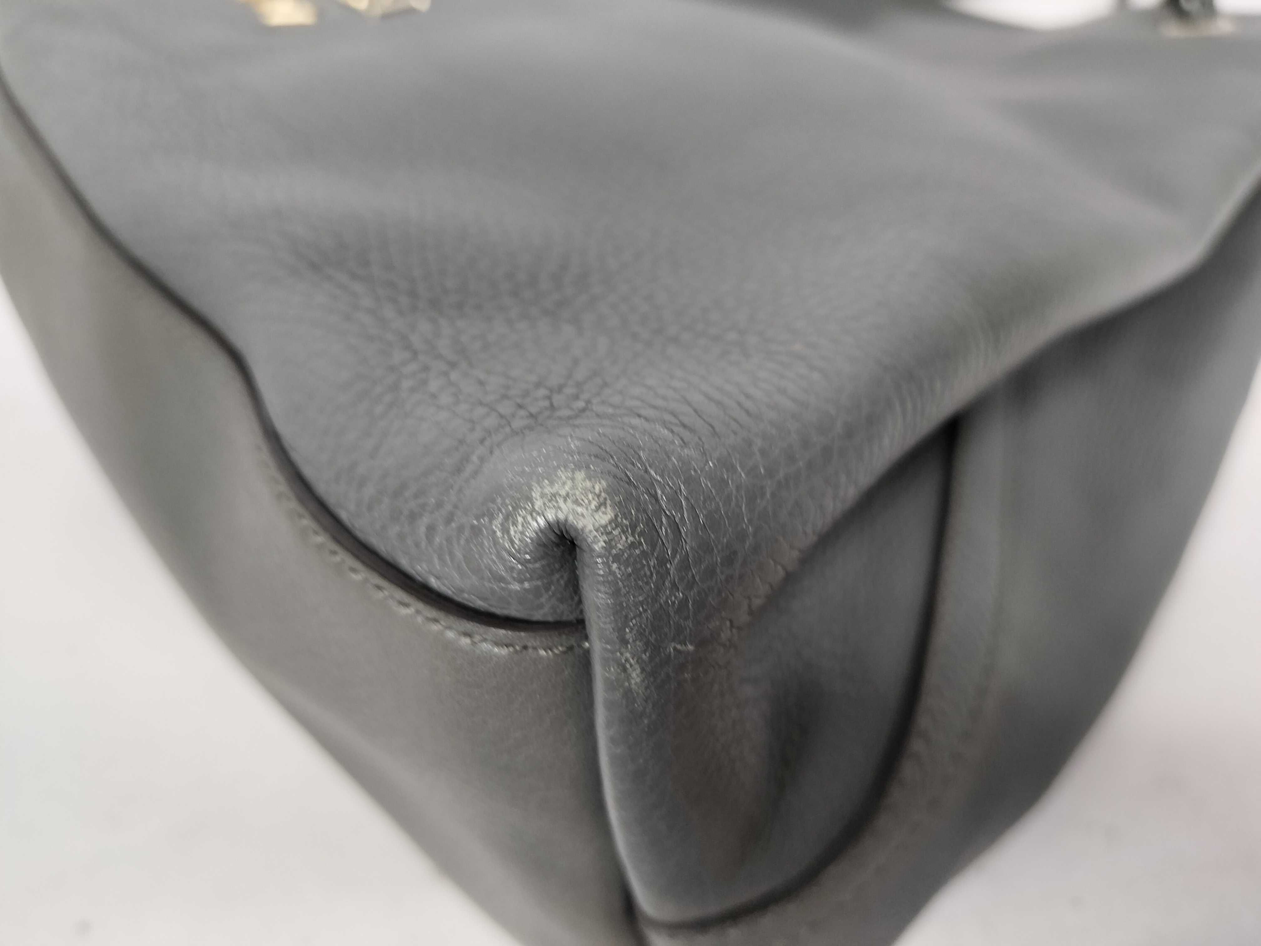 Leather Tote Bag, Gray Tote Bag — view 6