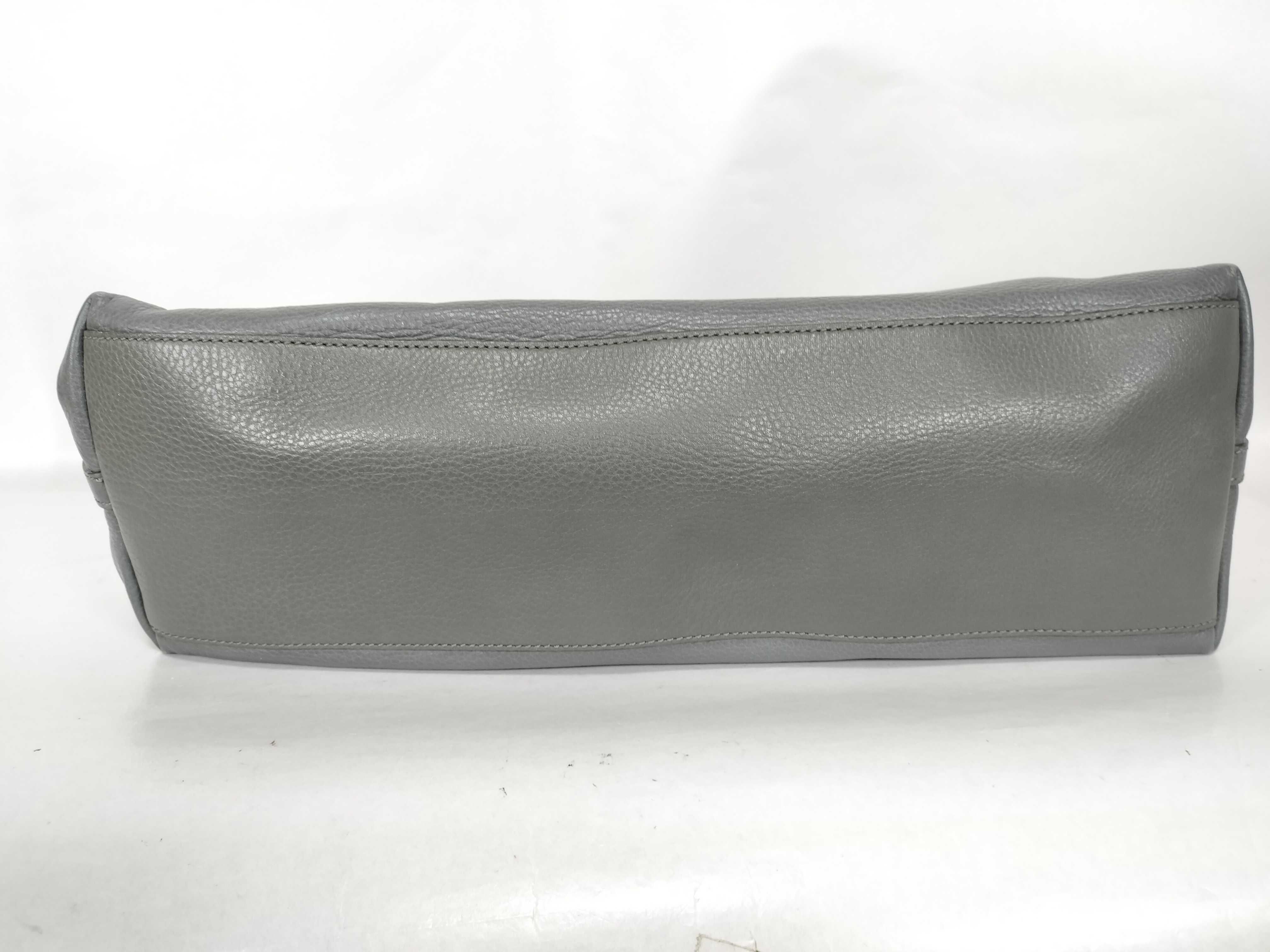 Leather Tote Bag, Gray Tote Bag — view 7