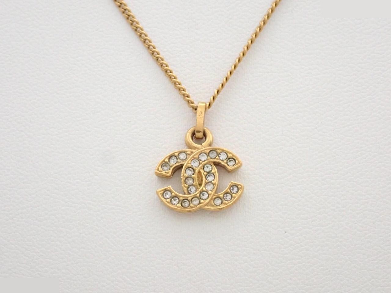 Coco Mark Gold Chain, approximately 40cm