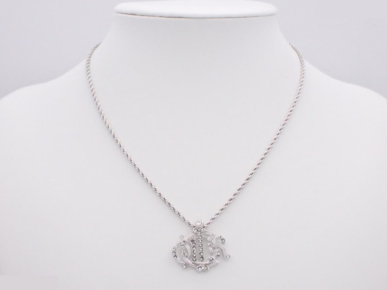Silver necklace, chain approximately 45cm — view 3