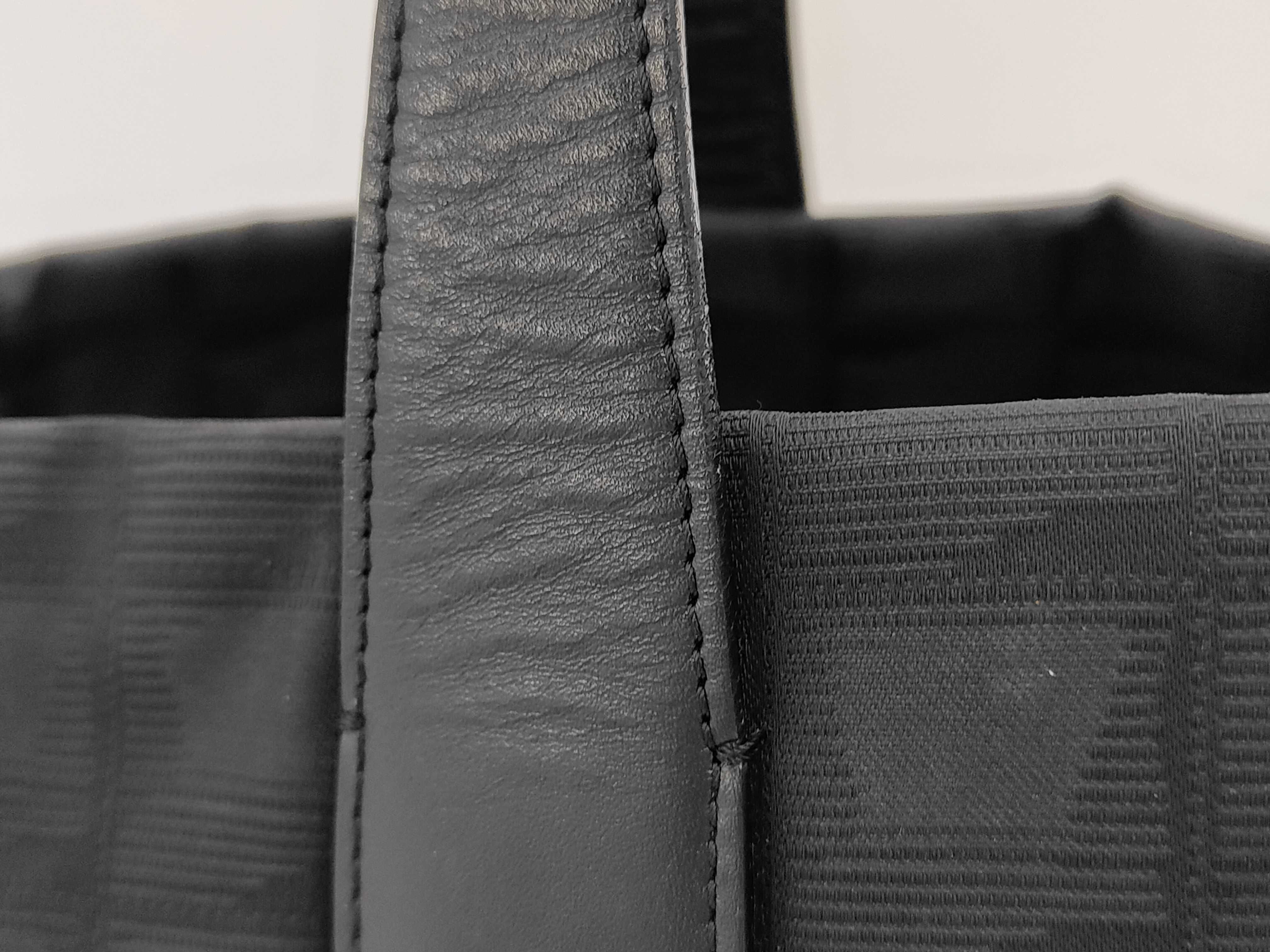 New Travel Line Nylon Handbag, Black with Gold Hardware, Tote Bag — view 3