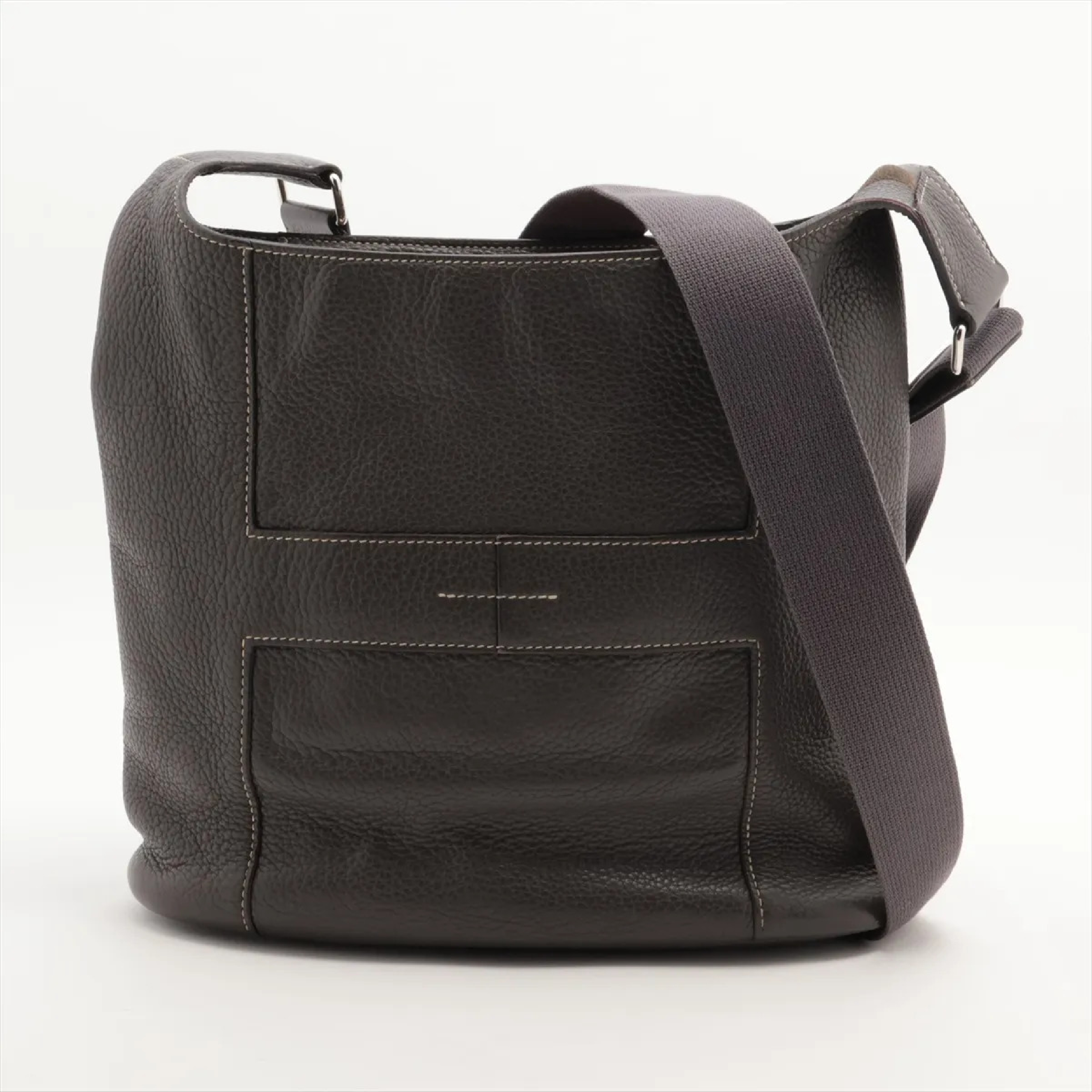 Good News PM Taurillon Clemence Graphite L: 2008 Shoulder Bag