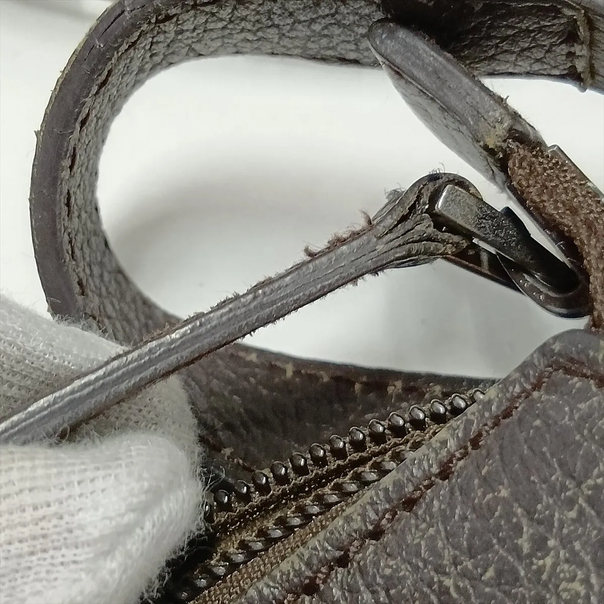 GG Canvas Abbey 265691 Canvas x Leather Shoulder Bag Brown — view 11