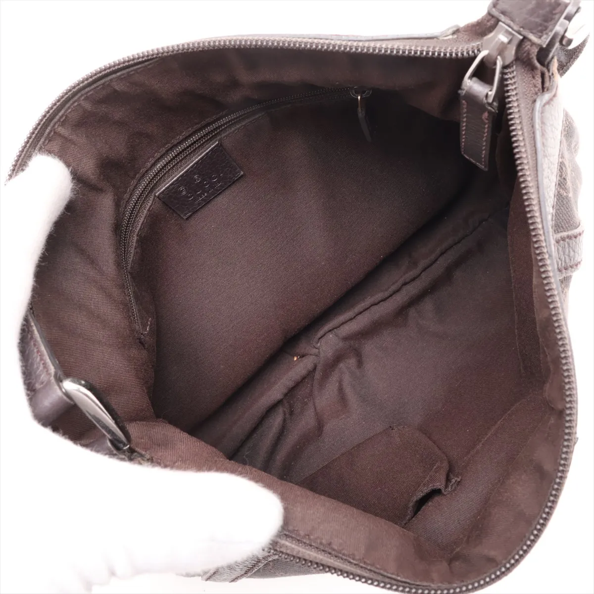GG Canvas Abbey 265691 Canvas x Leather Shoulder Bag Brown — view 6