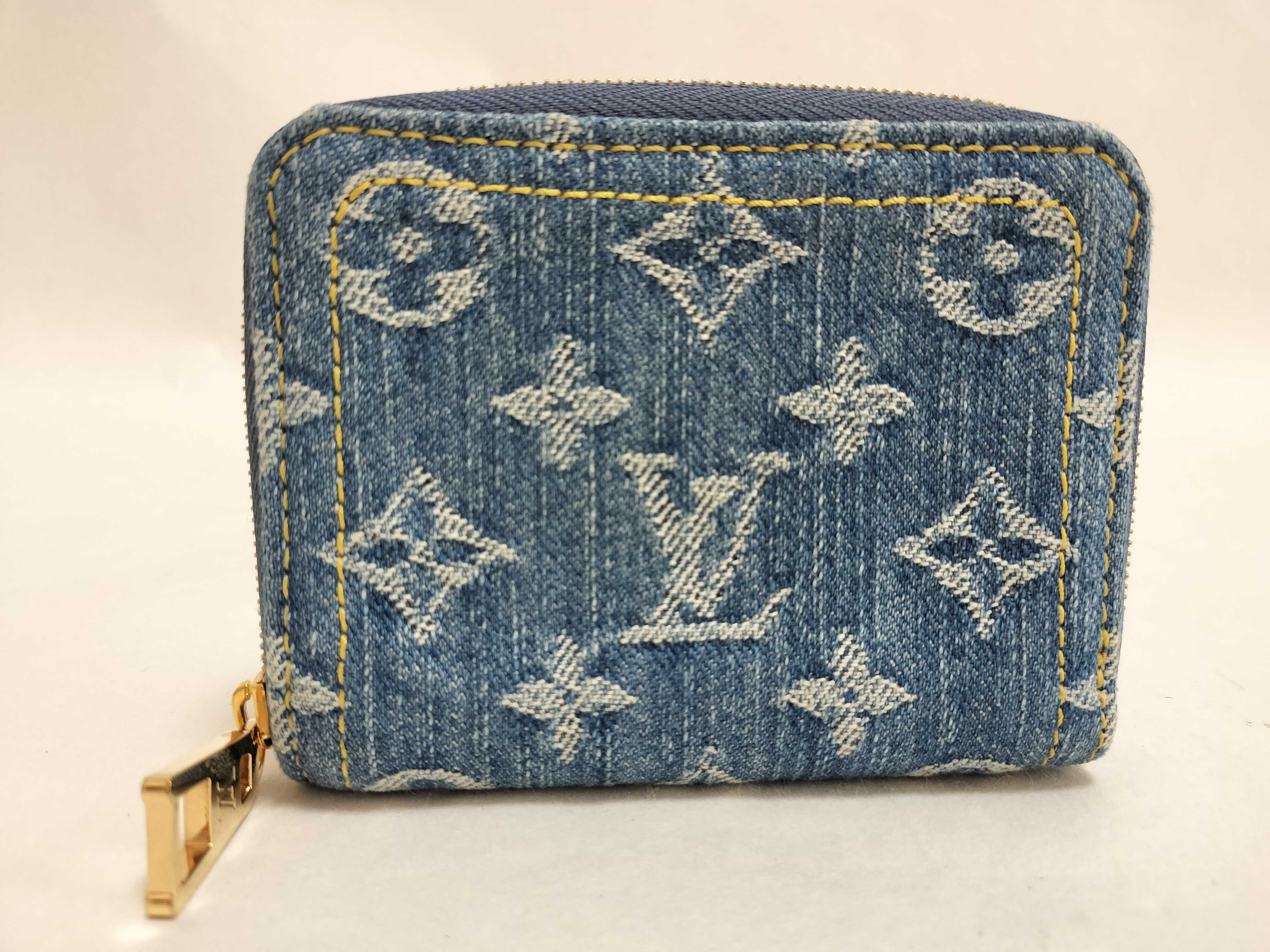 Monogram Denim M82957 Monogram Denim Zippy Coin Purse Wallet
