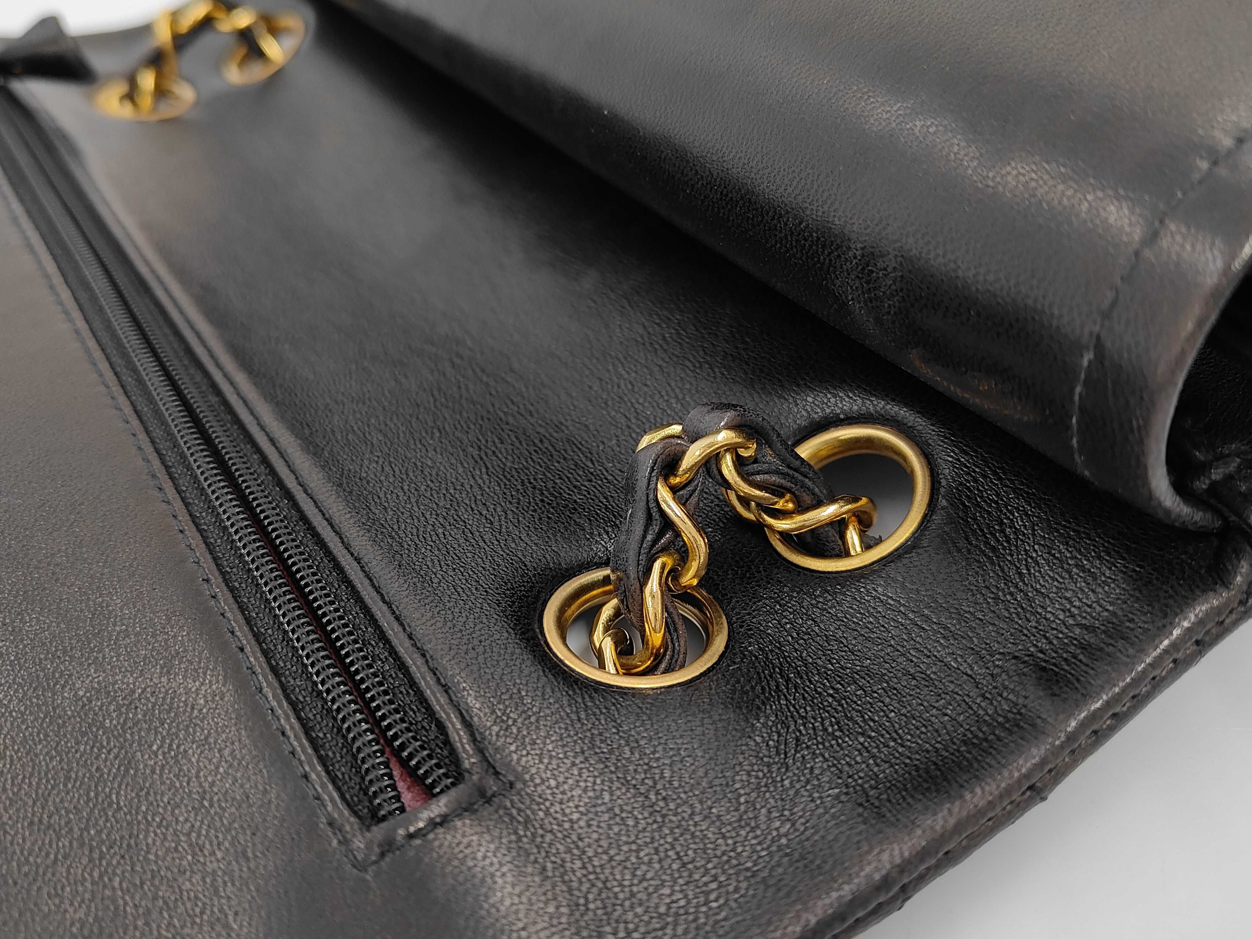 Matelassé 25 Lambskin Shoulder Bag with Gold Hardware, Black, WW 3221409 — view 5