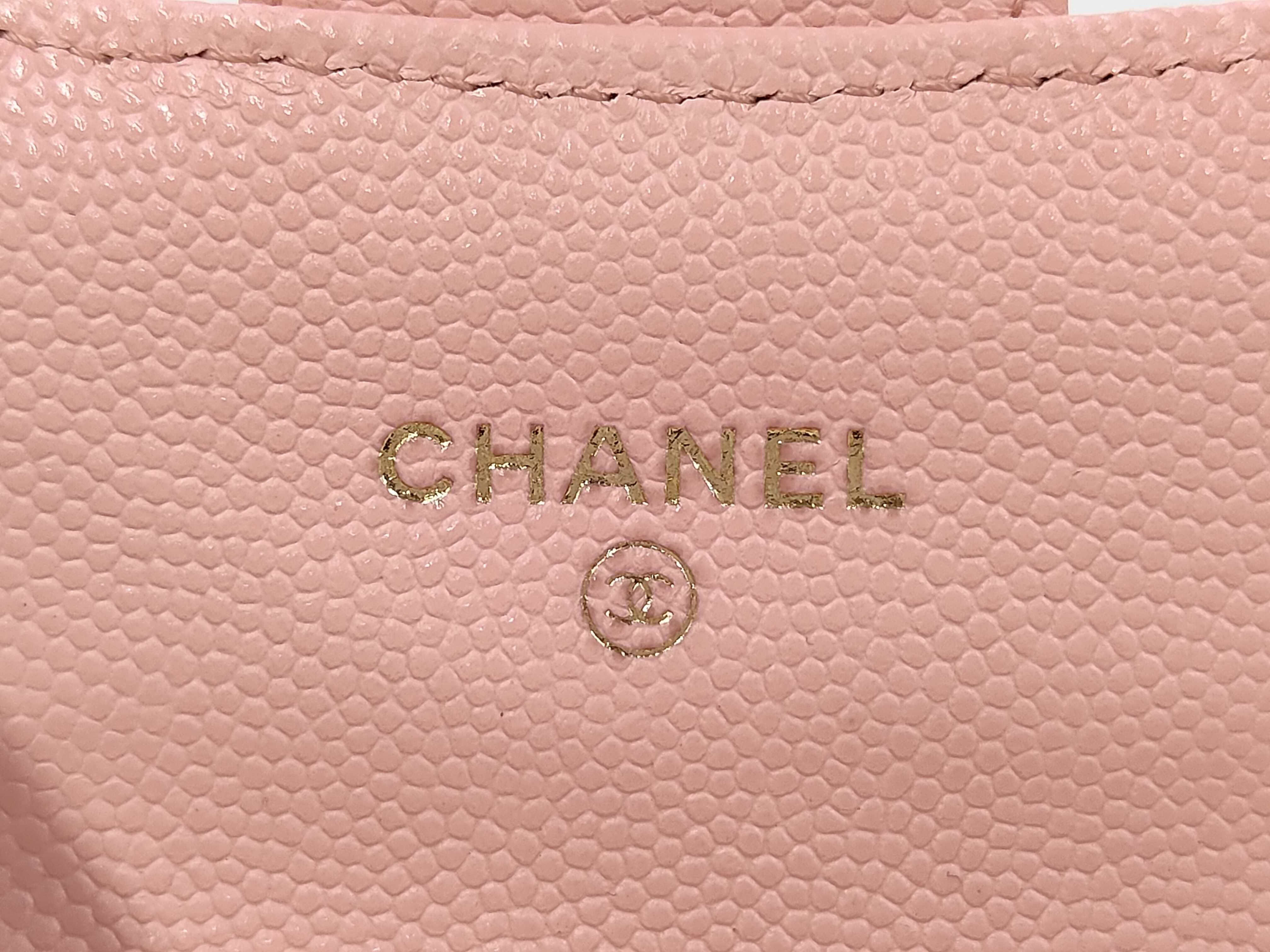 Caviar Skin Clutch Chain Pouch, Series 31, Matelassé Shoulder Bag, AP2475, Pink Shoulder Bag — view 8