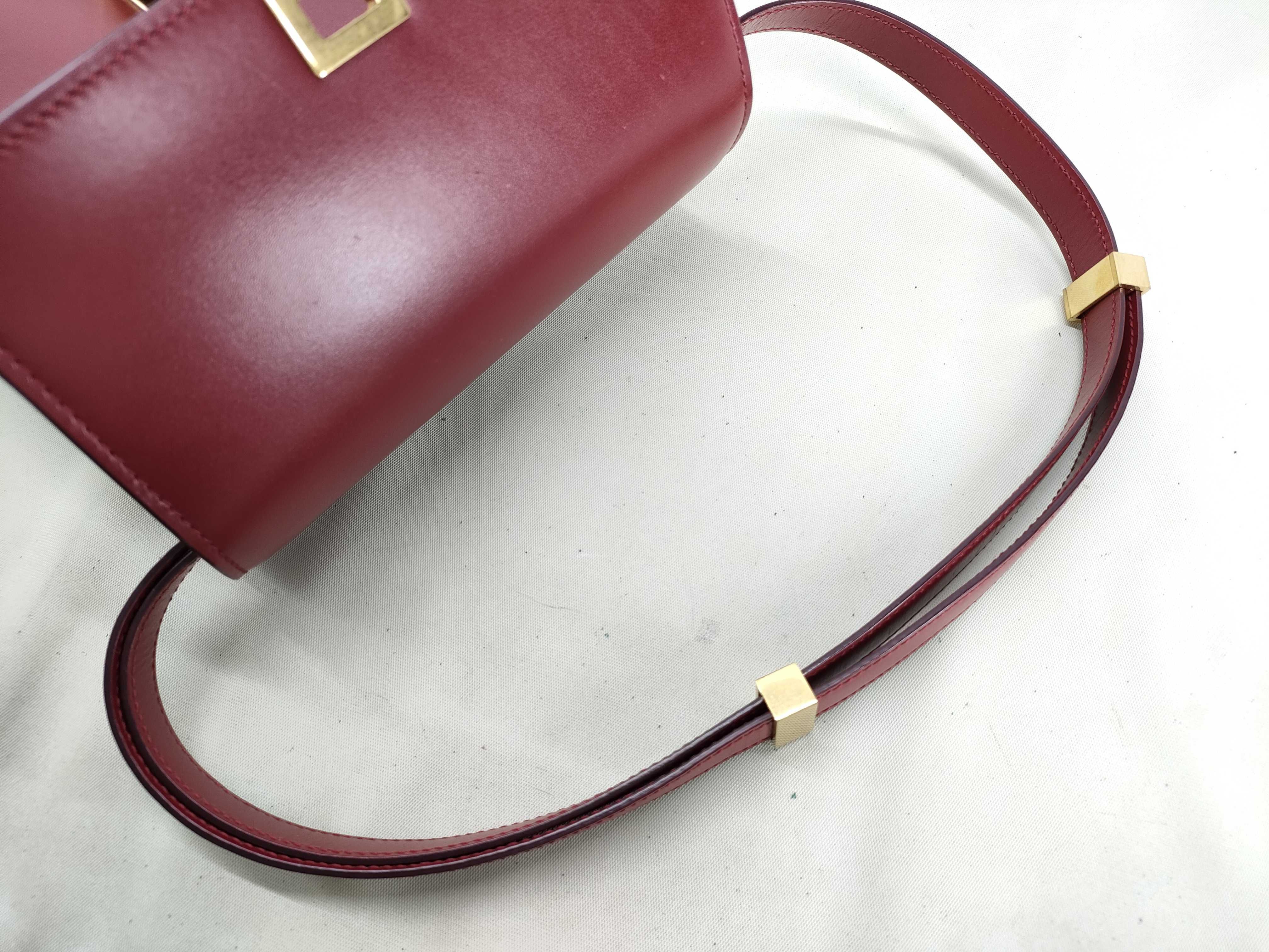 Classic Box Small Shoulder Bag, Leather, Red — view 13