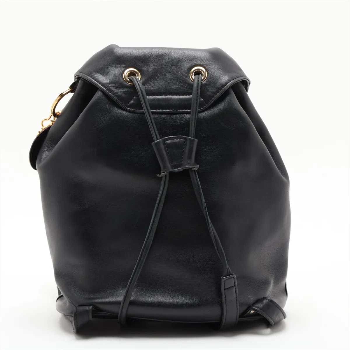 Lady Dior Leather Backpack/Rucksack, Black — view 2