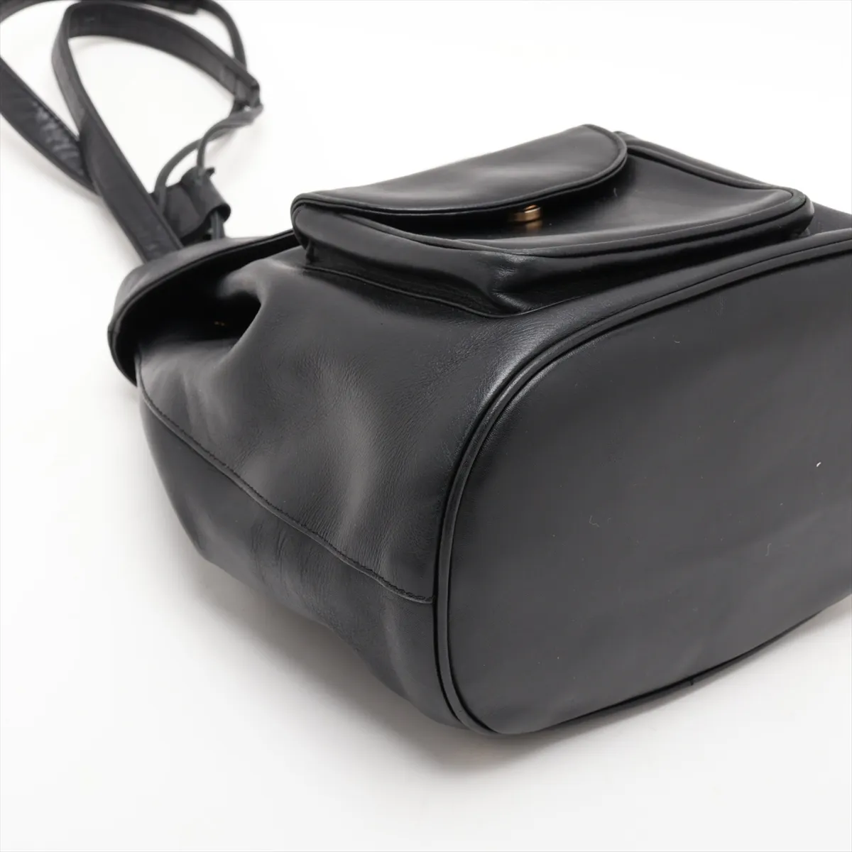 Lady Dior Leather Backpack/Rucksack, Black — view 4