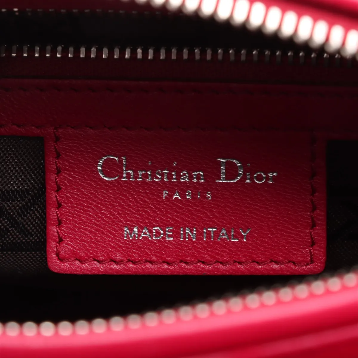 Cannage Lady Dior Leather 2WAY Handbag Red Bearer Guarantee — view 10