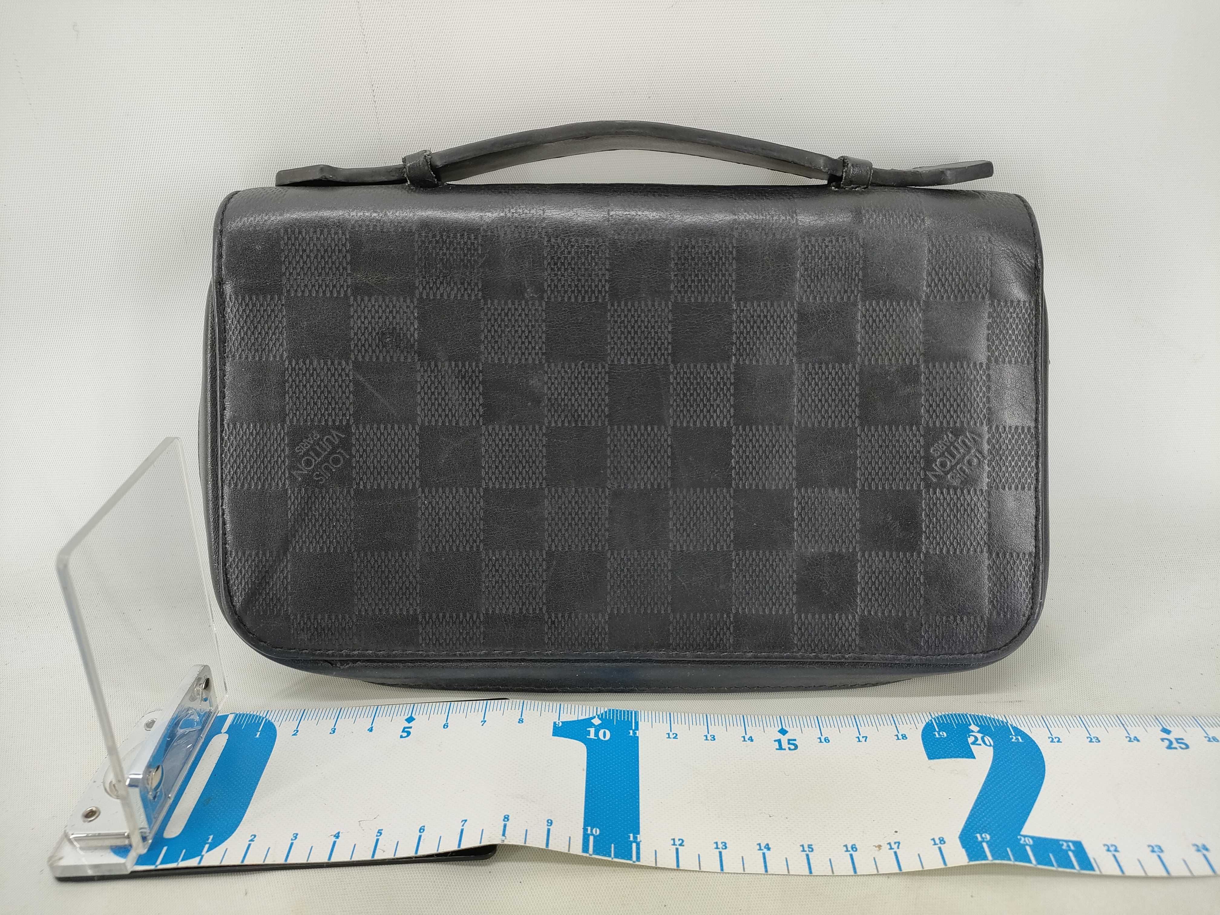 Damier Infini Zippy XL Round Zipper Long Wallet N61254 CA2123 — view 2