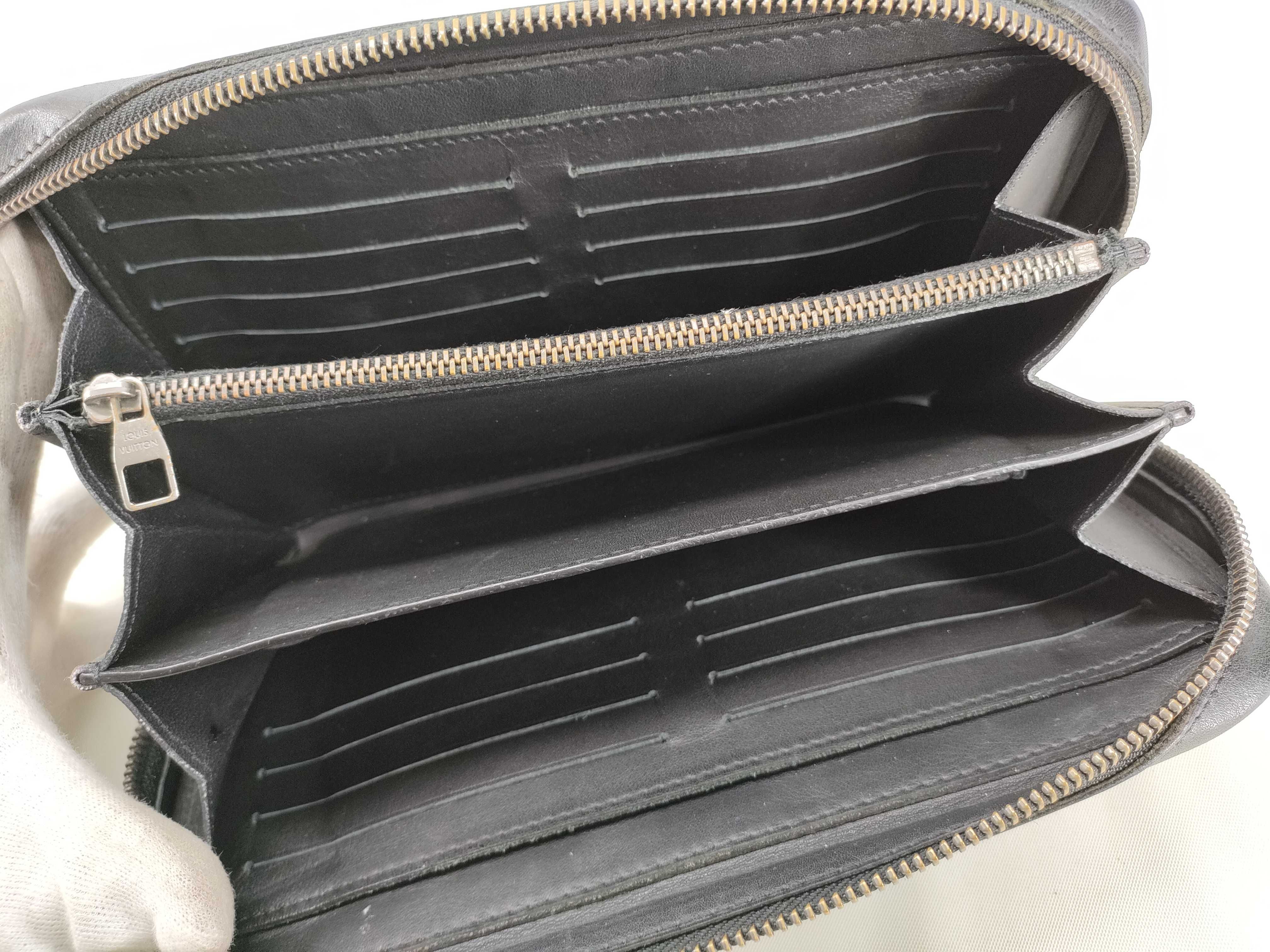 Damier Infini Zippy XL Round Zipper Long Wallet N61254 CA2123 — view 12