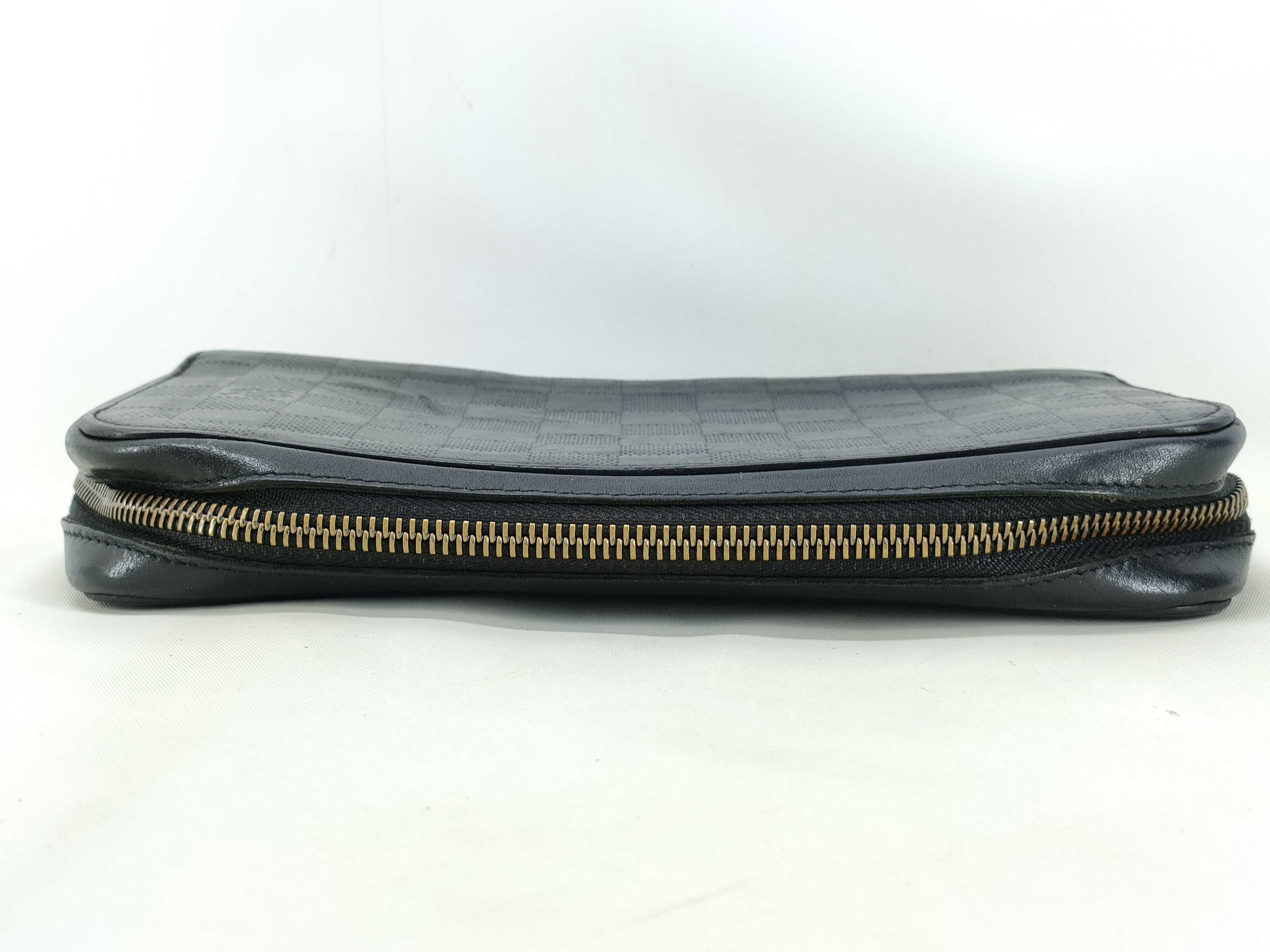 Damier Infini Zippy XL Round Zipper Long Wallet N61254 CA2123 — view 3