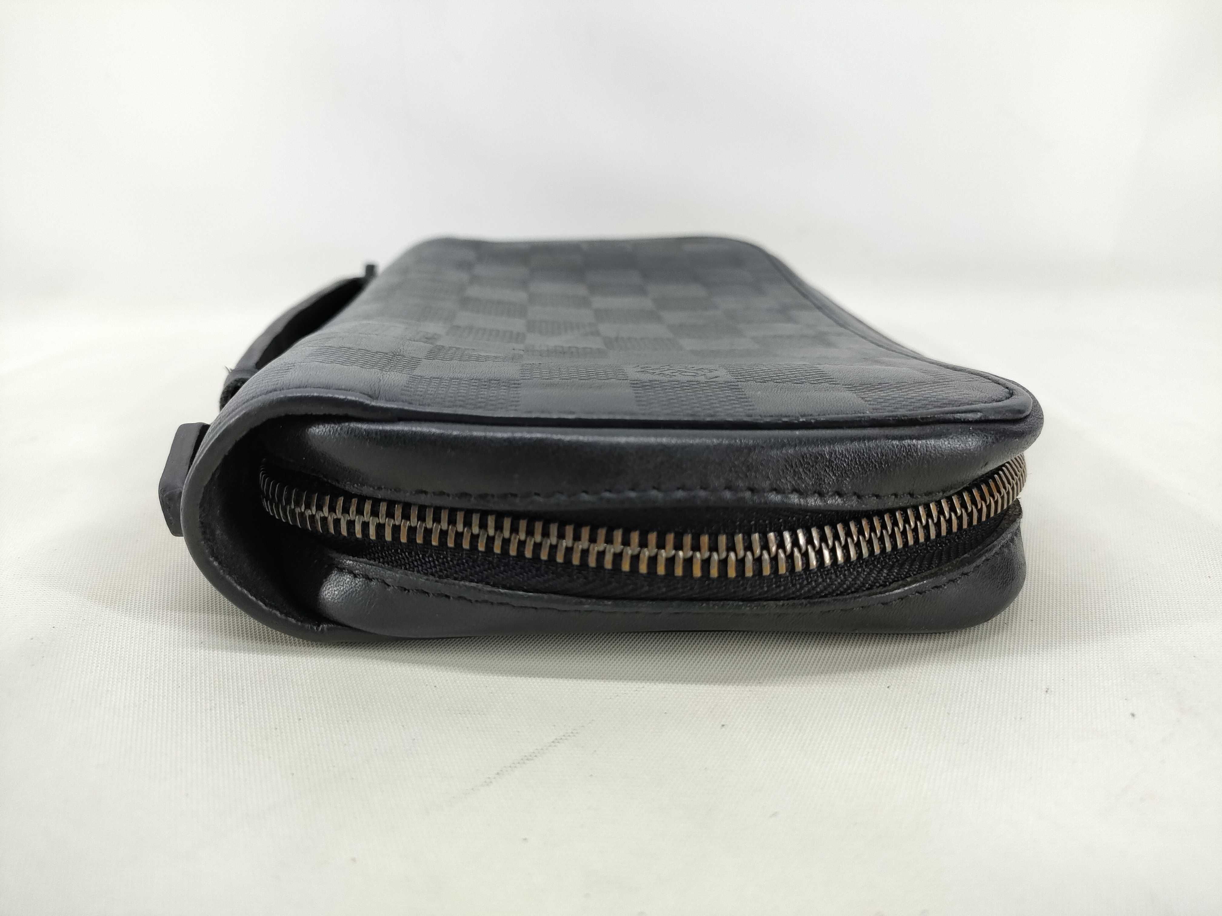 Damier Infini Zippy XL Round Zipper Long Wallet N61254 CA2123 — view 4
