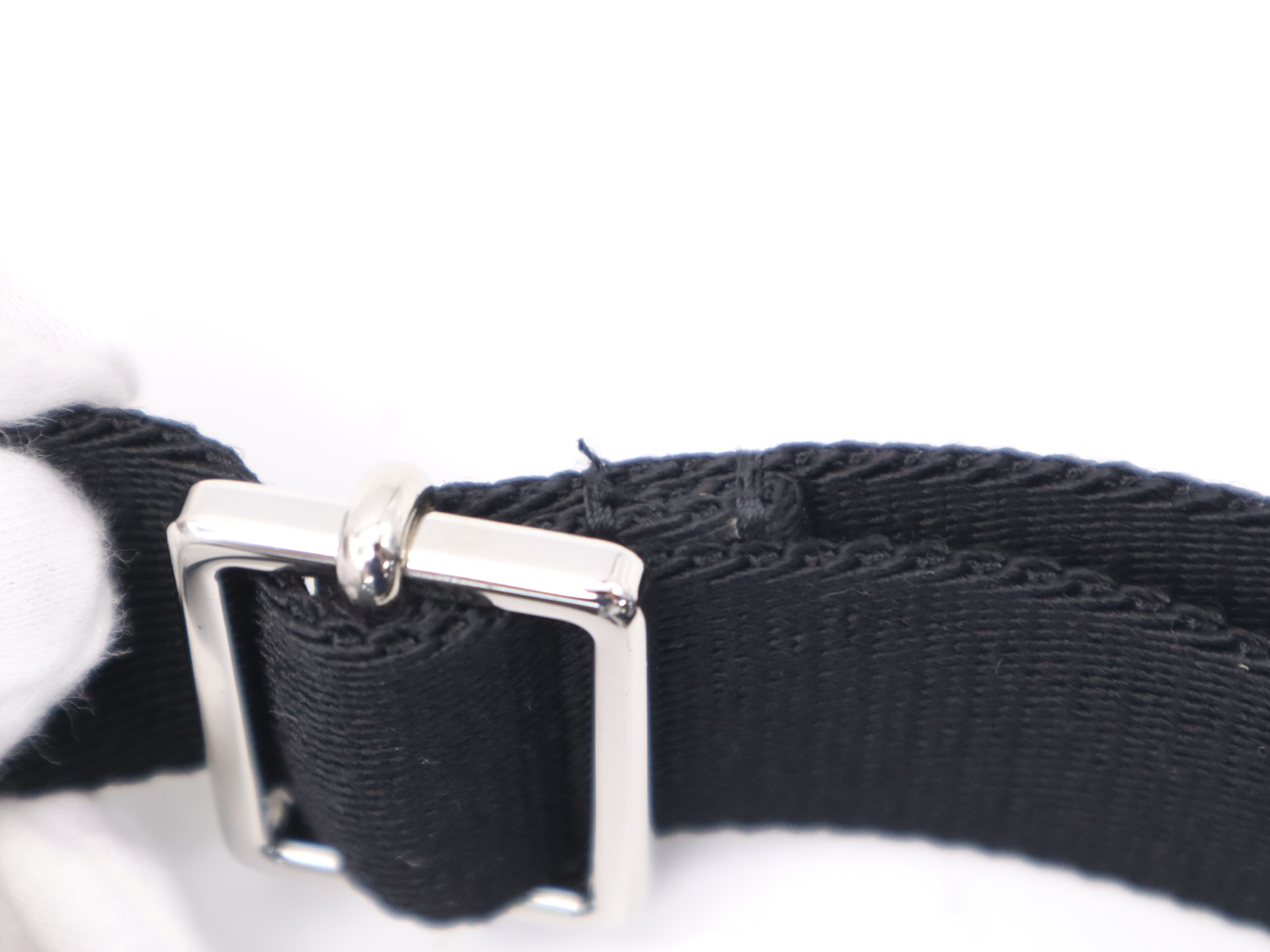 2Y2B0943WJW Calfskin Small Crossbody Shoulder Bag, Black, Silver Hardware, Includes Shoulder Strap and Dust Bag. — view 8