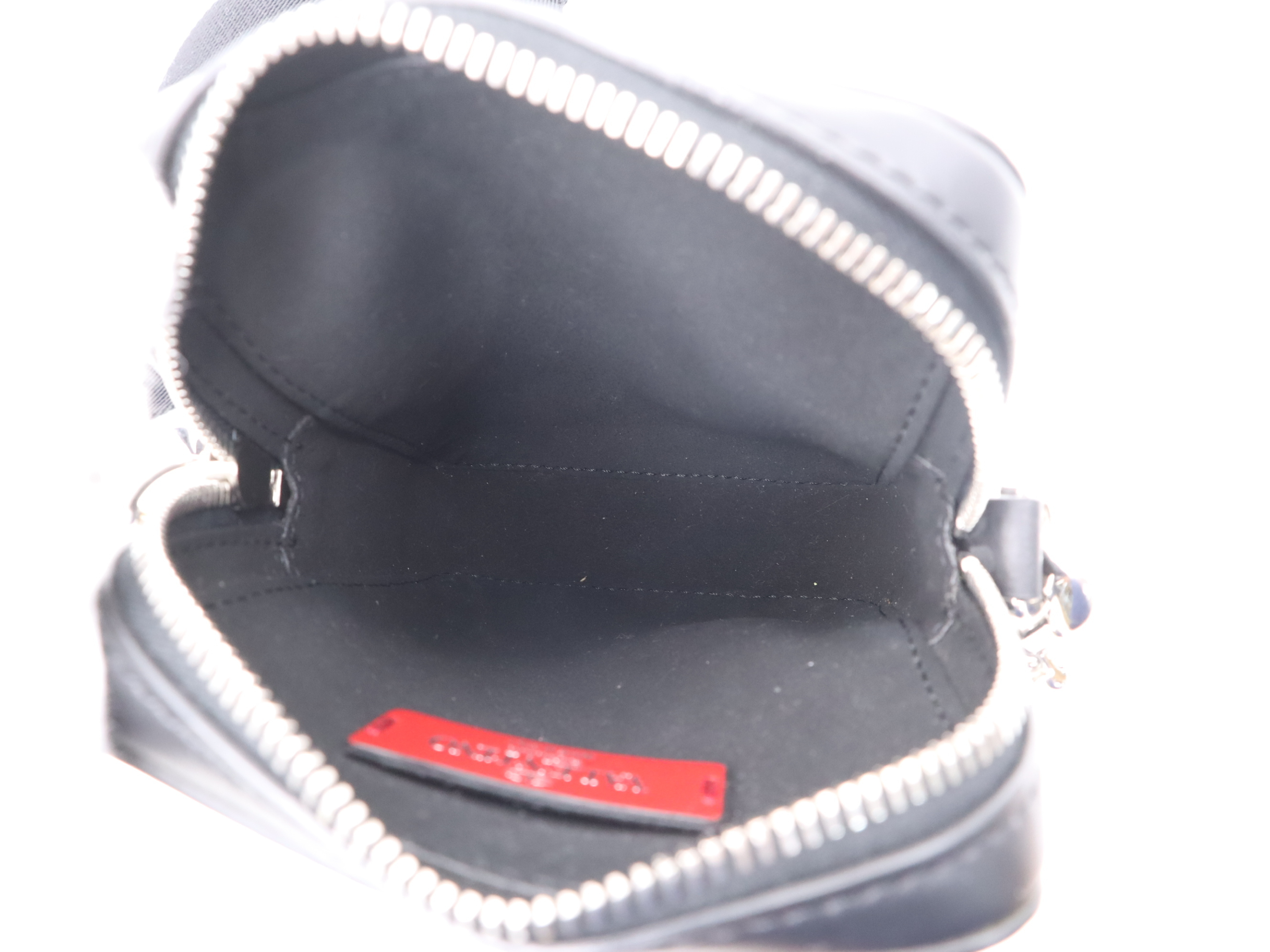 2Y2B0943WJW Calfskin Small Crossbody Shoulder Bag, Black, Silver Hardware, Includes Shoulder Strap and Dust Bag. — view 10