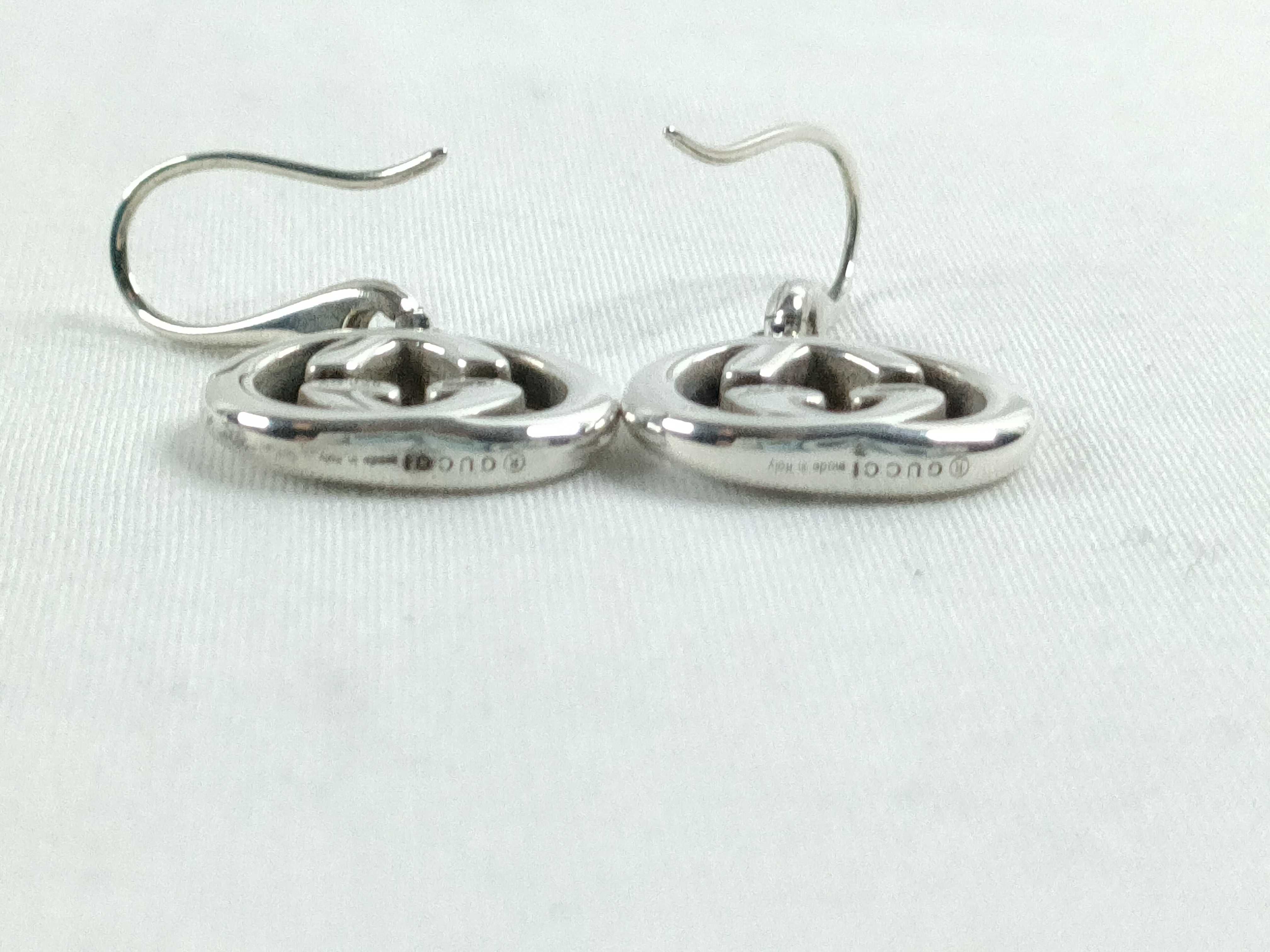 Interlocking G Silver 925 Earrings — view 3