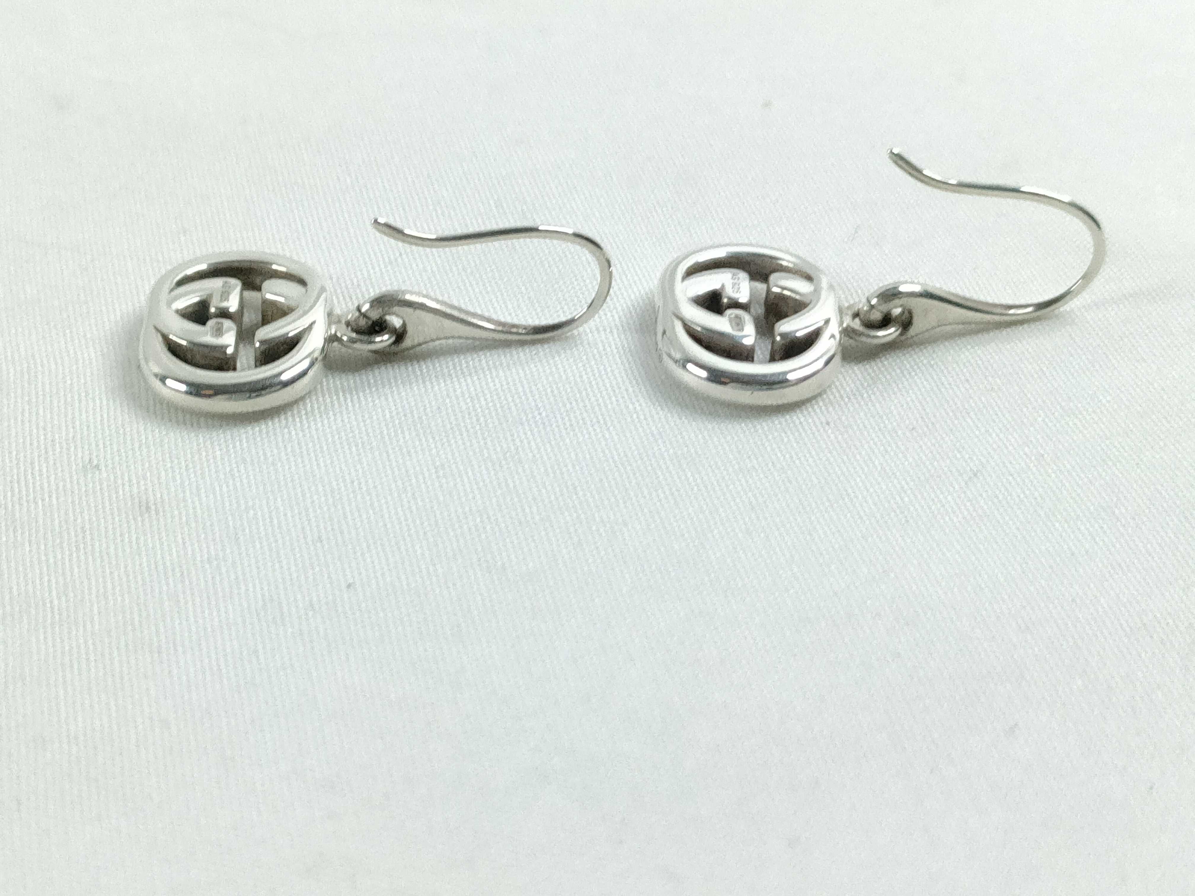 Interlocking G Silver 925 Earrings — view 4