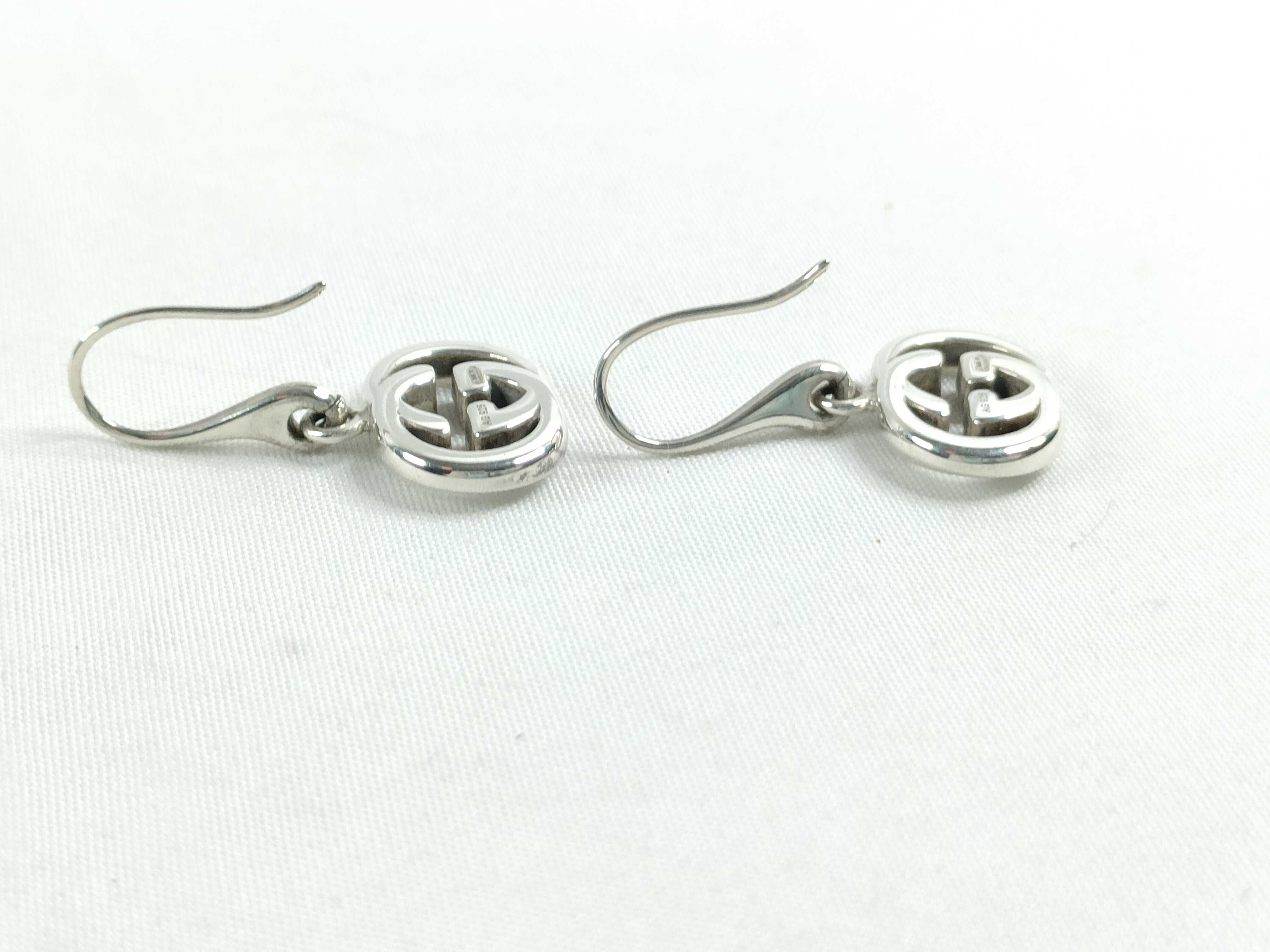 Interlocking G Silver 925 Earrings — view 5