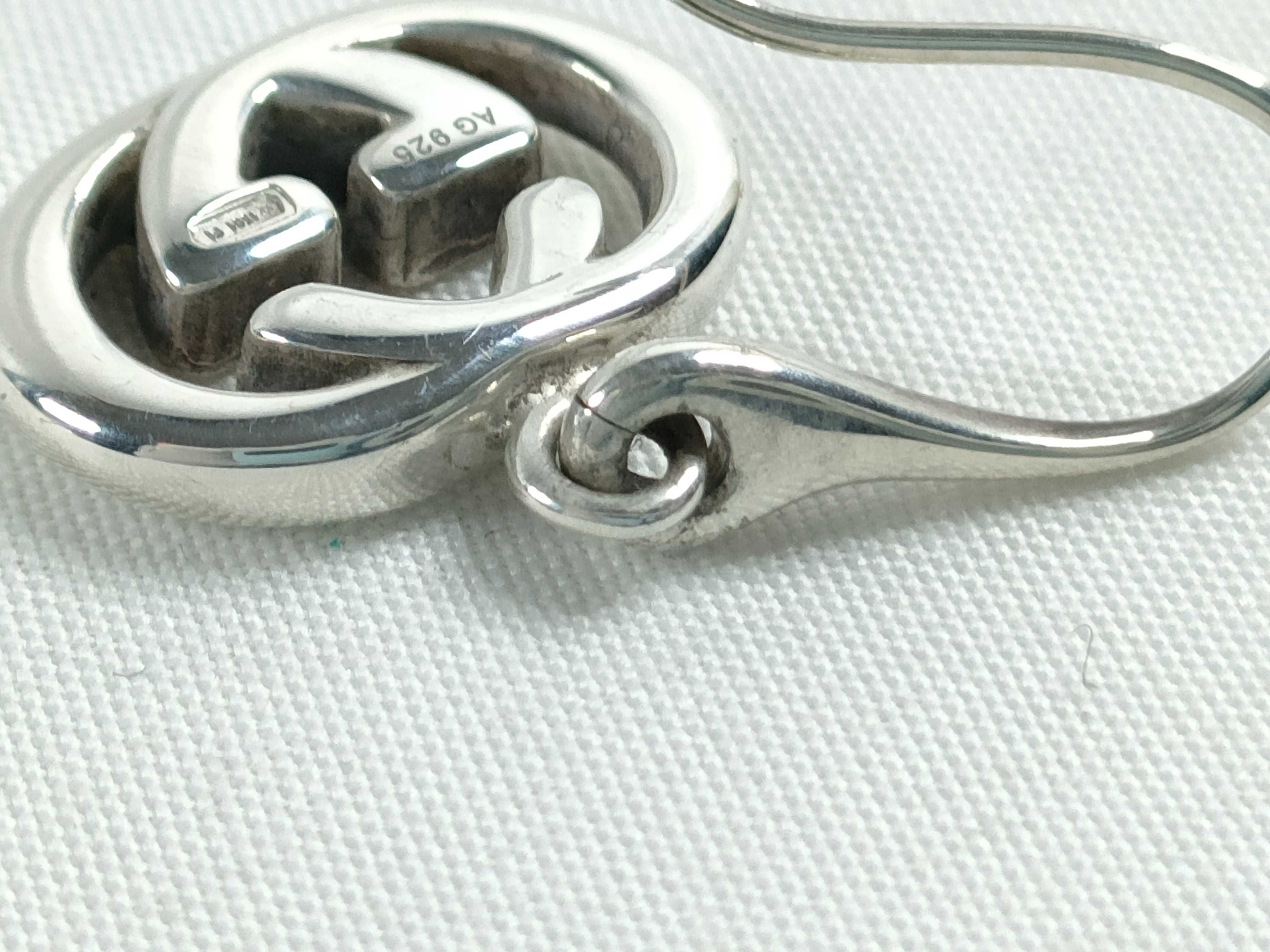 Interlocking G Silver 925 Earrings — view 7