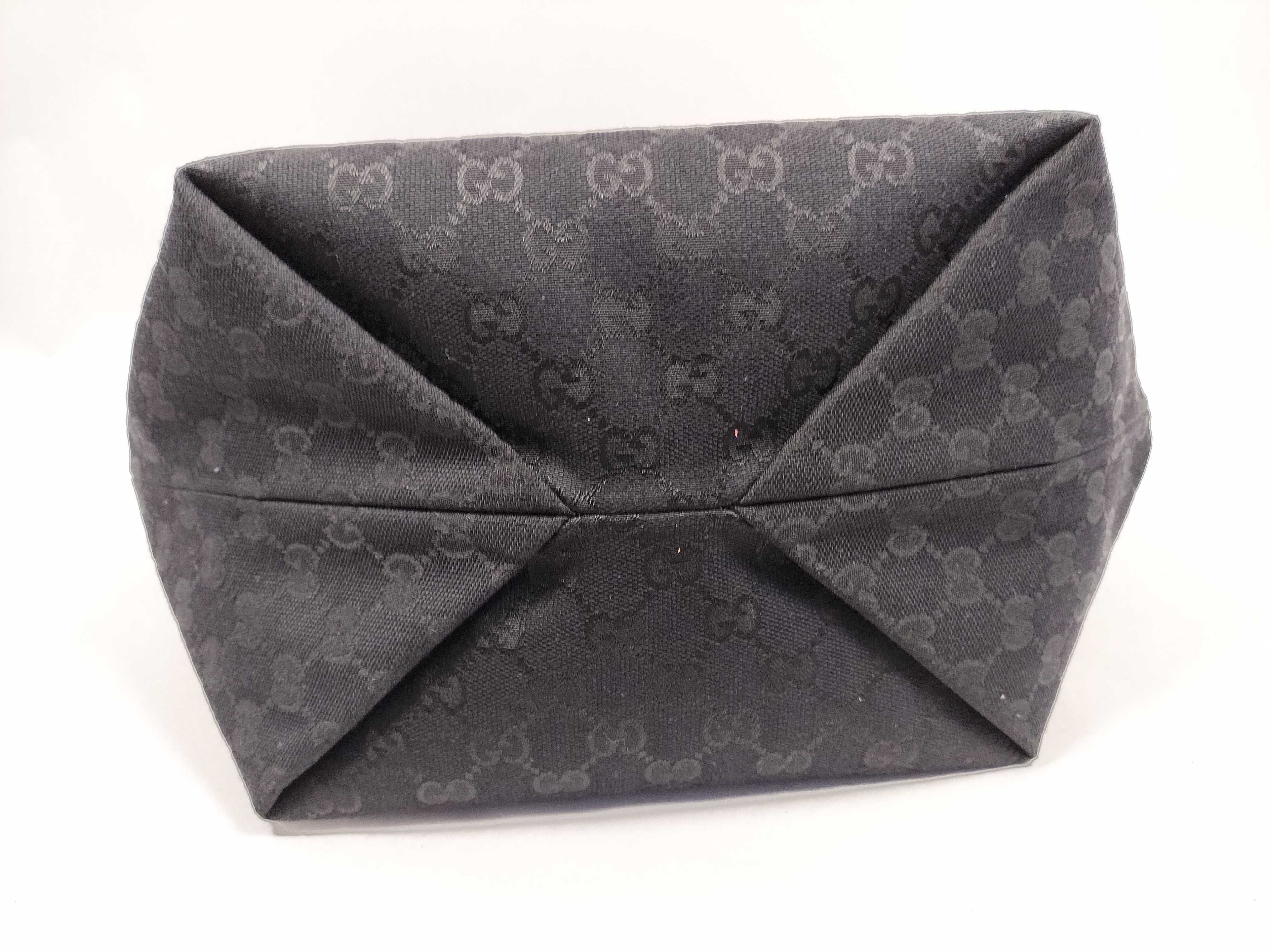 GG Canvas Gucci GG Canvas Tortissima Canvas x Leather Tote Bag Black 788211 Tote Bag — view 7