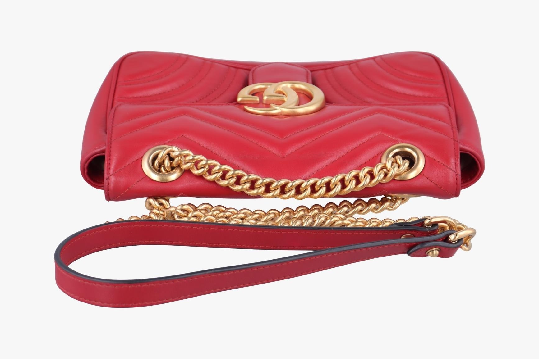 GG Marmont Leather Red — view 5