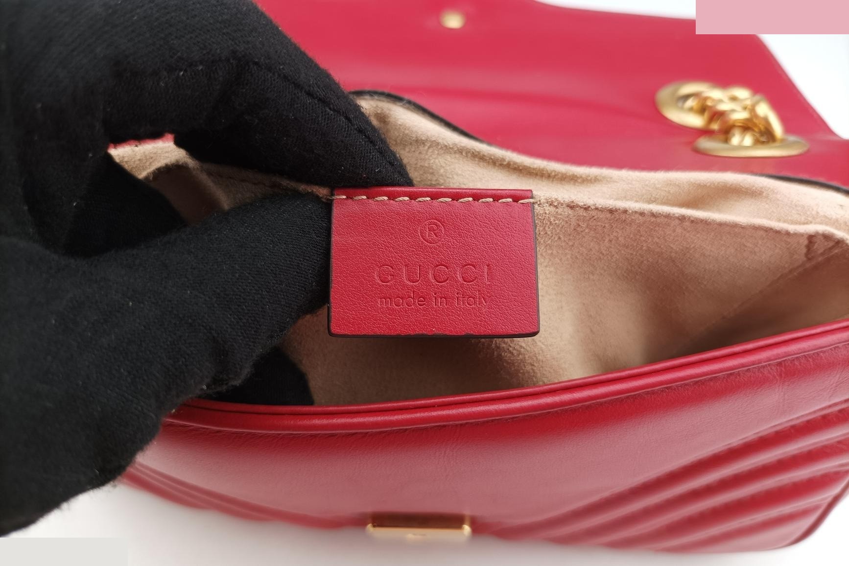 GG Marmont Leather Red — view 7