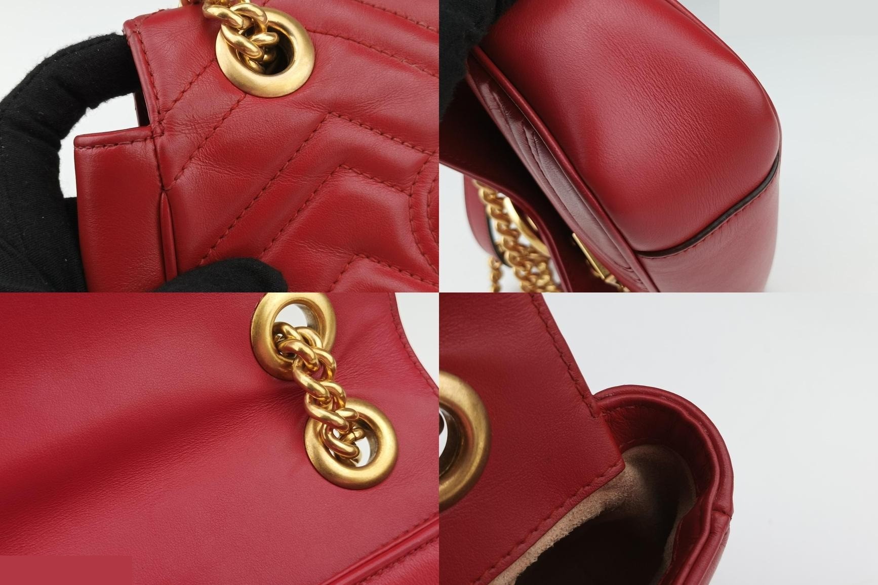 GG Marmont Leather Red — view 10