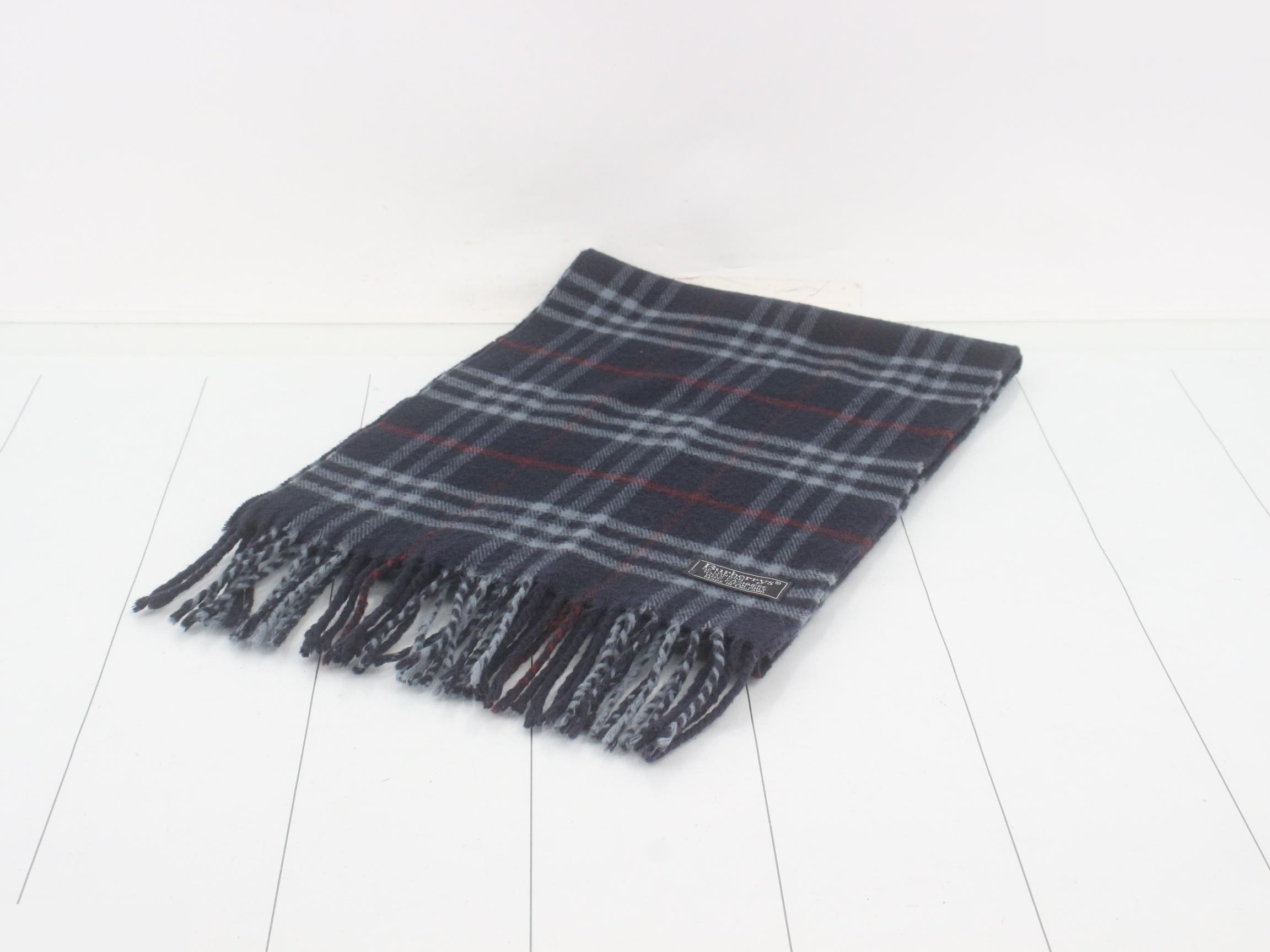 Scarf, Nova Check pattern, navy