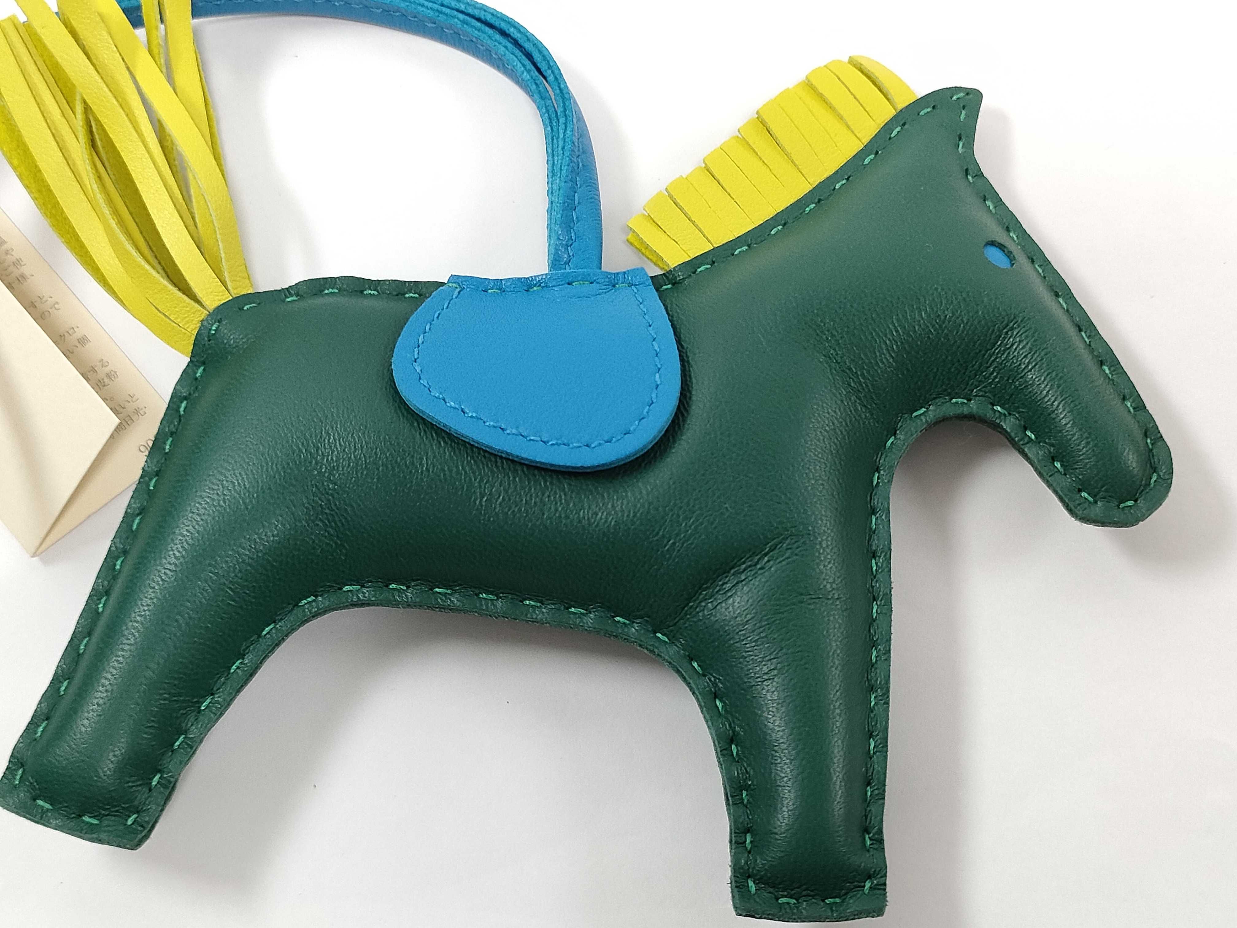 Rodeo MM Malachite Blue Zanzibar Lime A stamp Hermes Unused Charm — view 3
