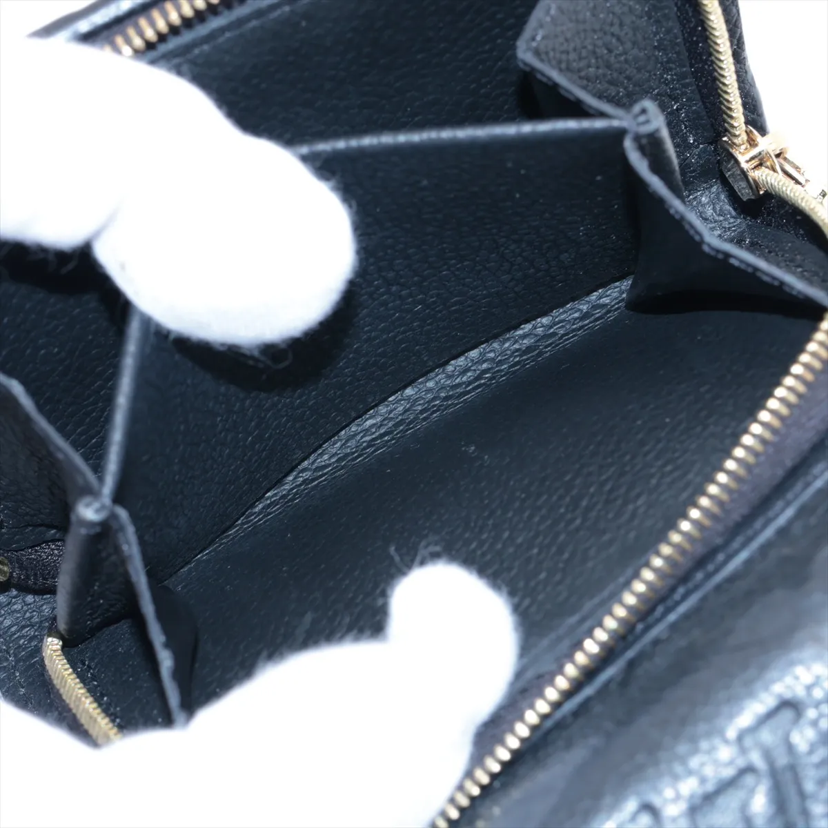 Monogram Empreinte Portefeuille Metis Compact M80880 Noir Compact Wallet RFID Reactive — view 7