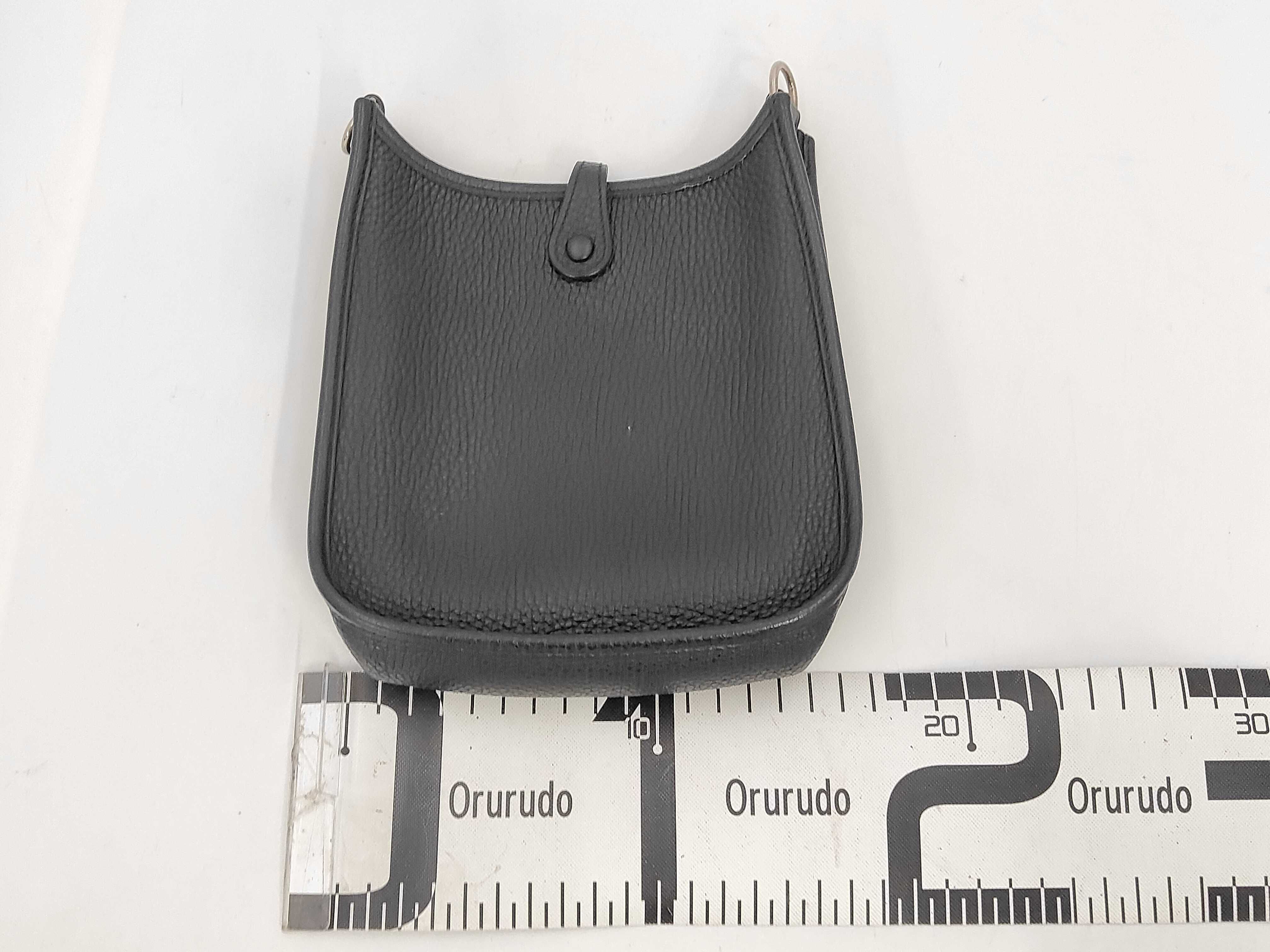 Evelyne TPM Taurillon Leather Shoulder Bag (Black, Y Stamp) — view 2