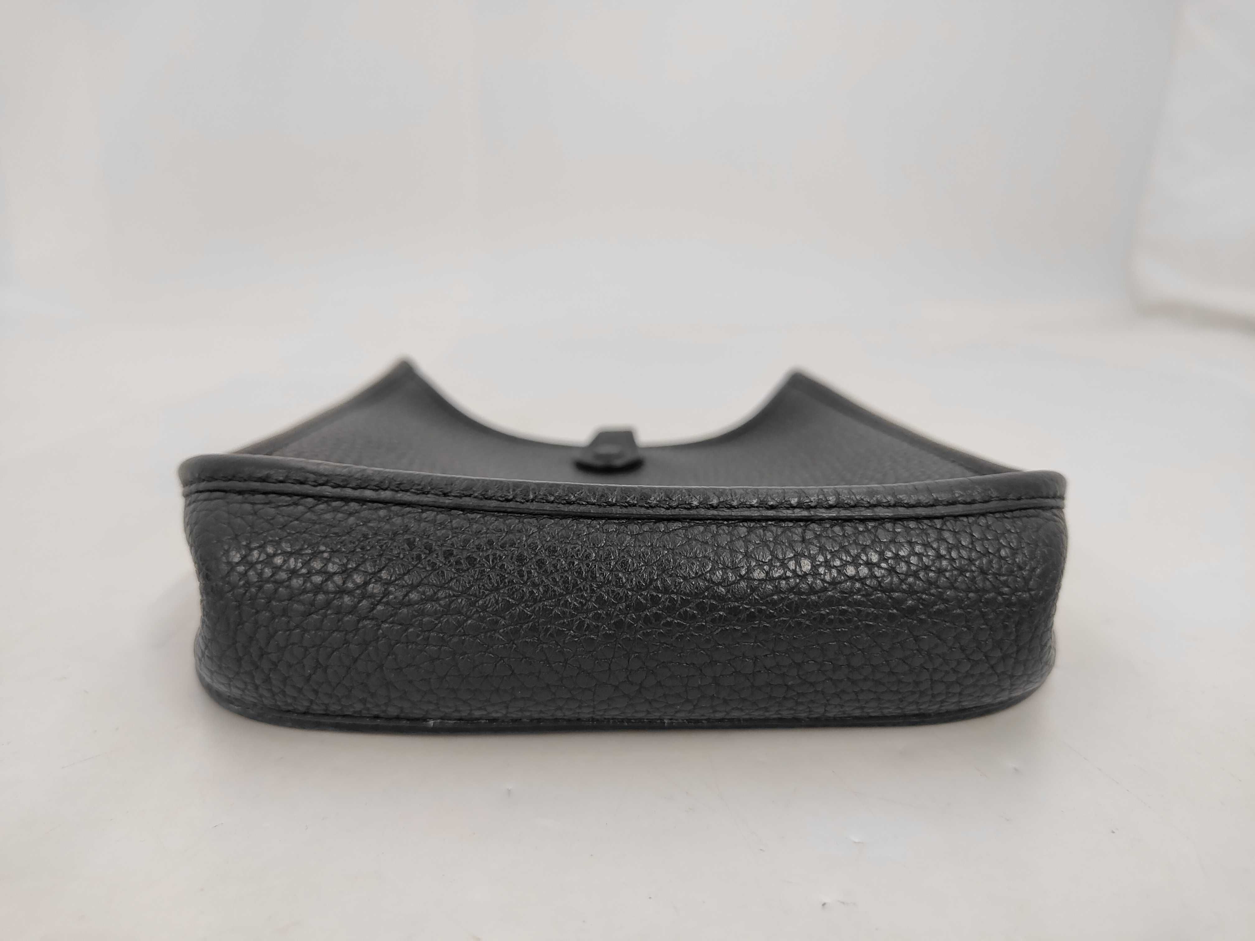 Evelyne TPM Taurillon Leather Shoulder Bag (Black, Y Stamp) — view 4