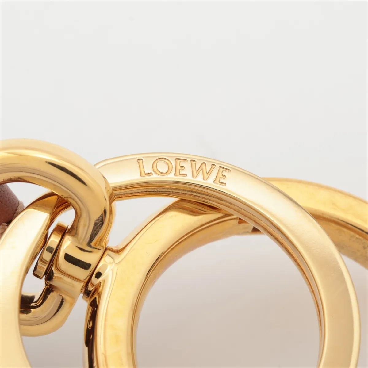 Anagram Charm Leather x GP Brown x Gold — view 3