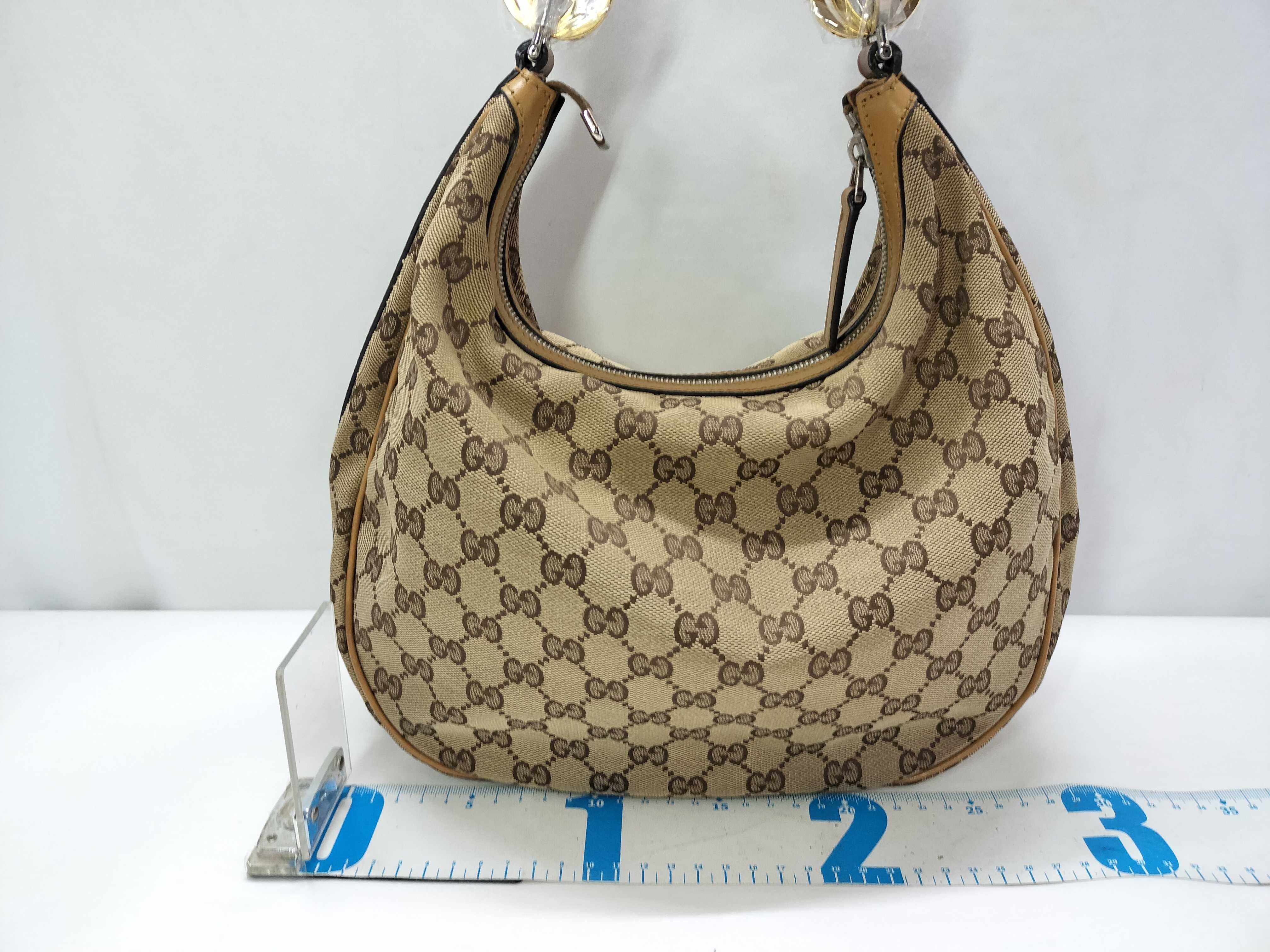 GG Canvas SG-GucciGGCanvasCanvas&LeatherShoulderbagBeige xbronze 232962 Shoulder Bag — view 2