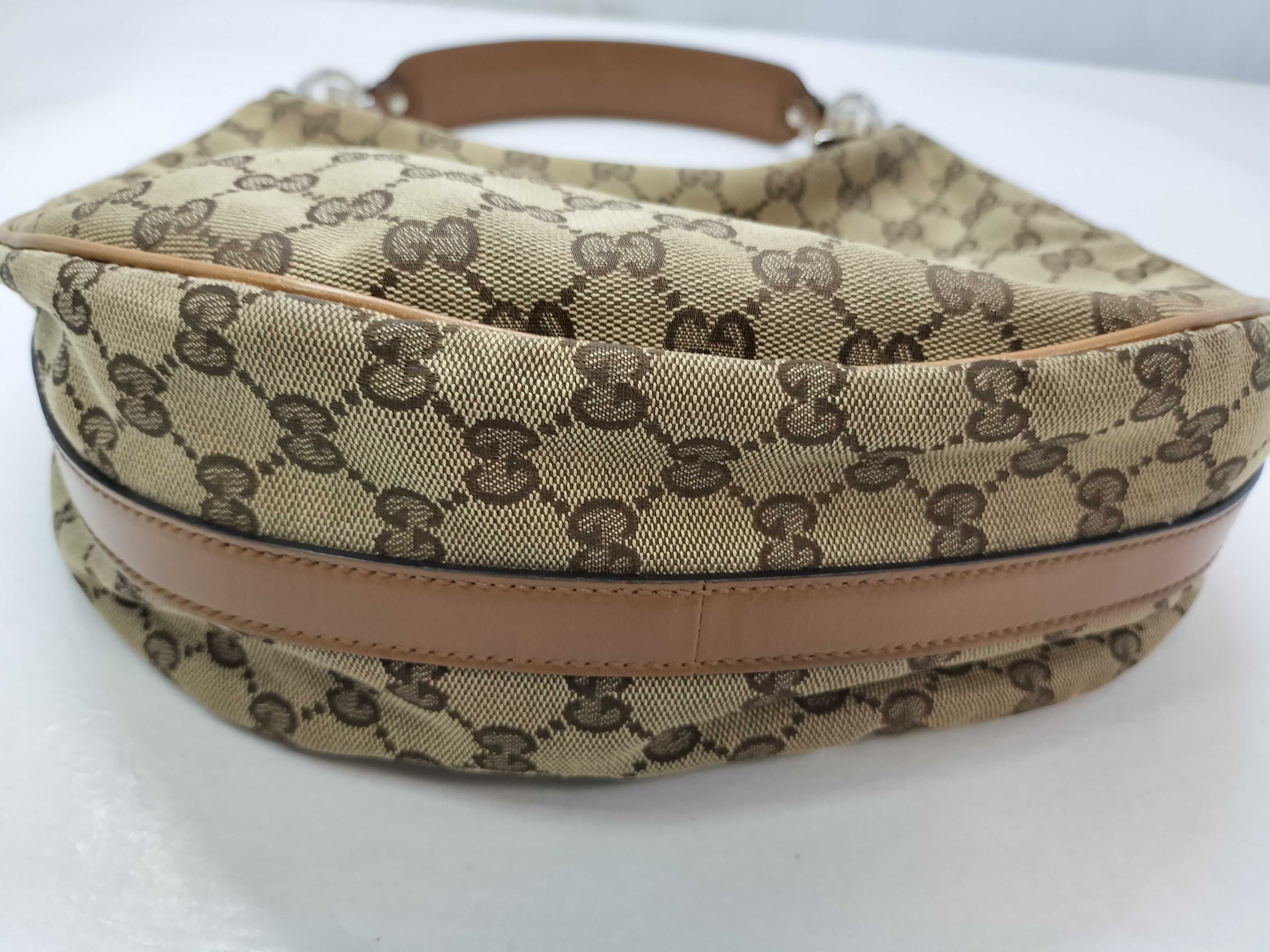 GG Canvas SG-GucciGGCanvasCanvas&LeatherShoulderbagBeige xbronze 232962 Shoulder Bag — view 15