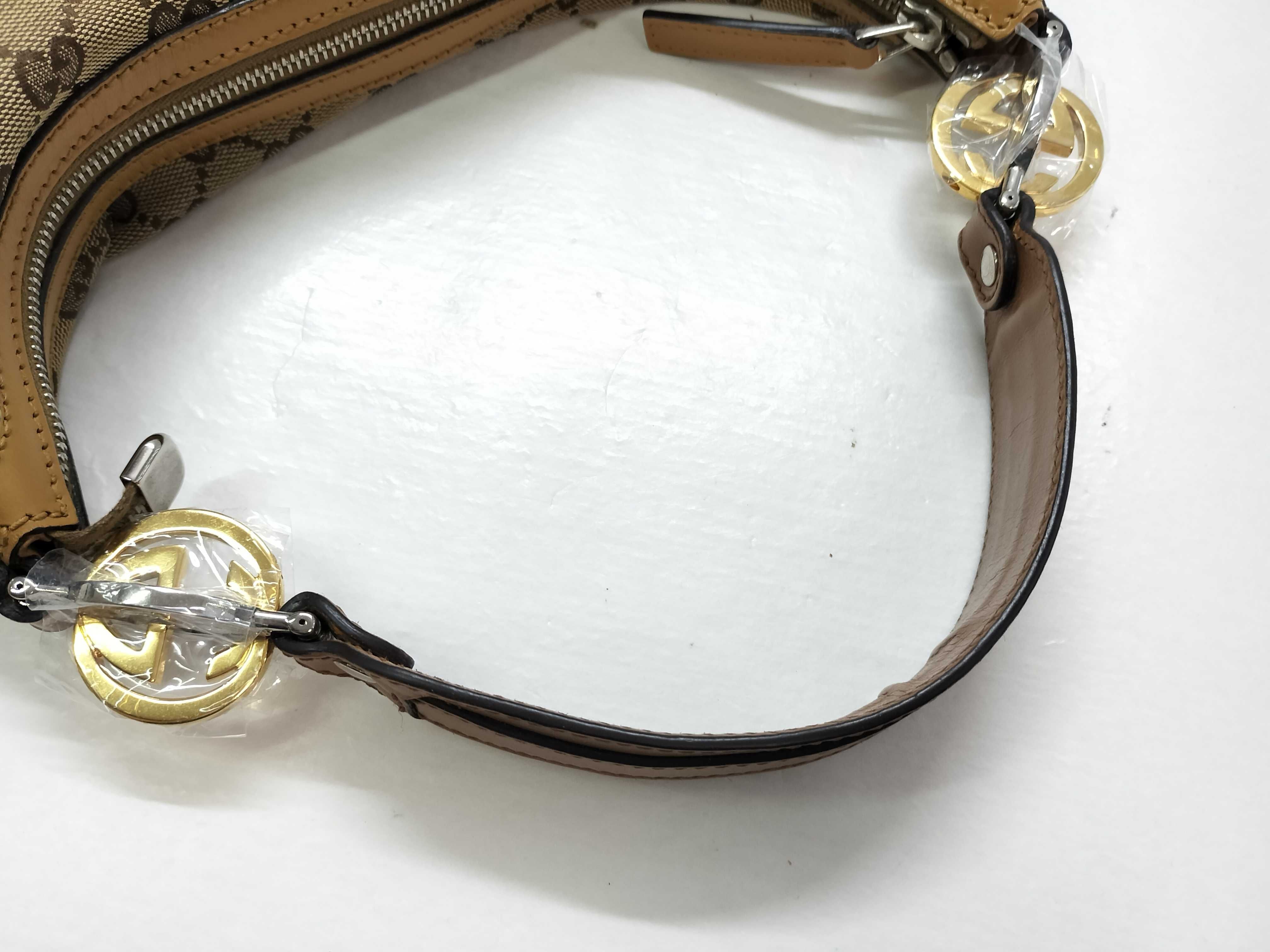 GG Canvas SG-GucciGGCanvasCanvas&LeatherShoulderbagBeige xbronze 232962 Shoulder Bag — view 3