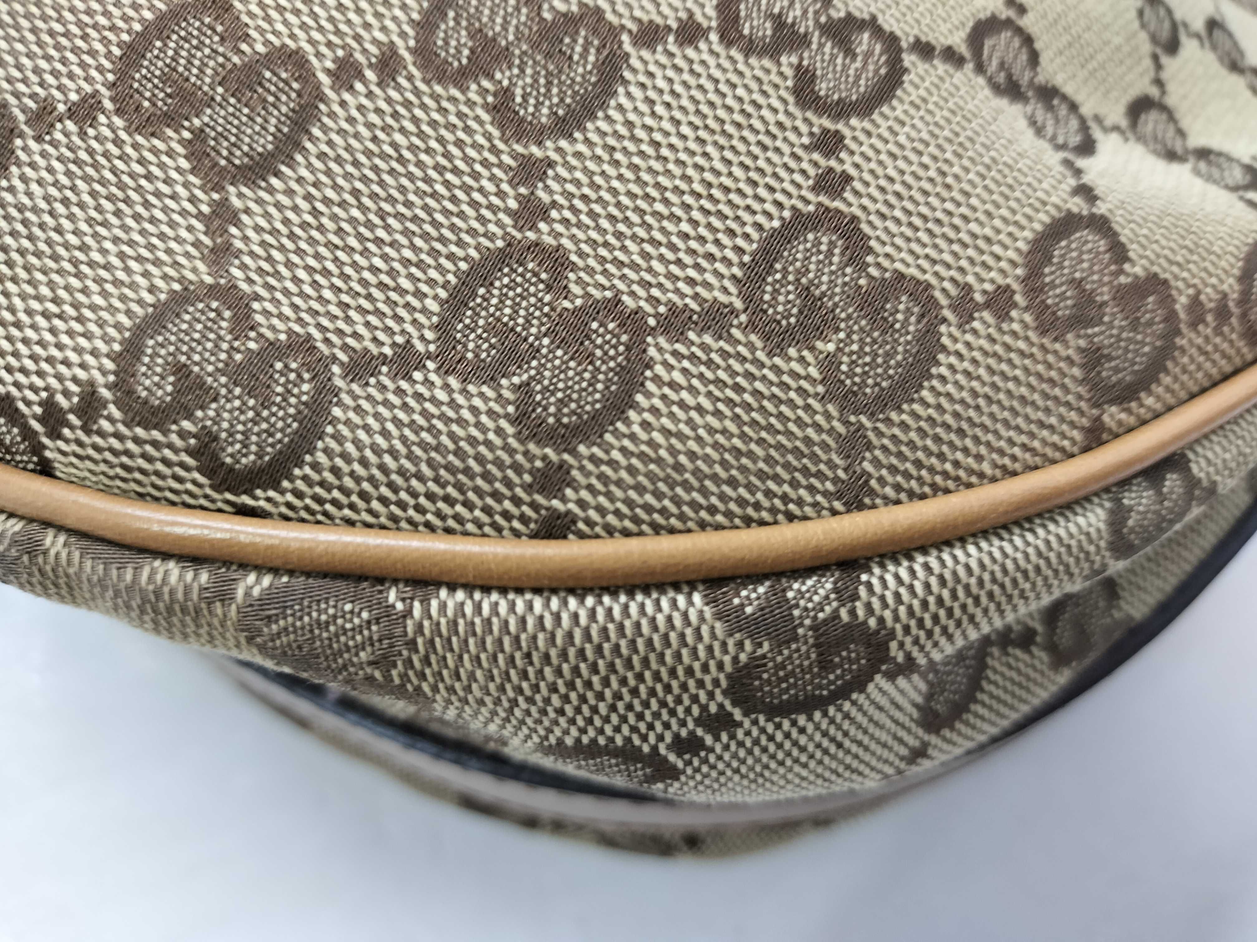GG Canvas SG-GucciGGCanvasCanvas&LeatherShoulderbagBeige xbronze 232962 Shoulder Bag — view 7