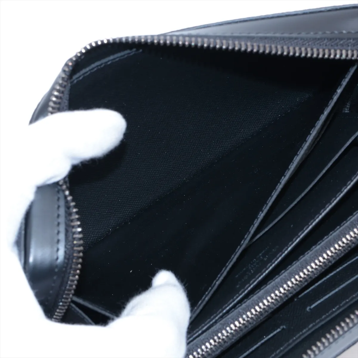 Monogram Eclipse Zippy XL M61698 Black Round Zip Wallet RFID Reactive — view 4