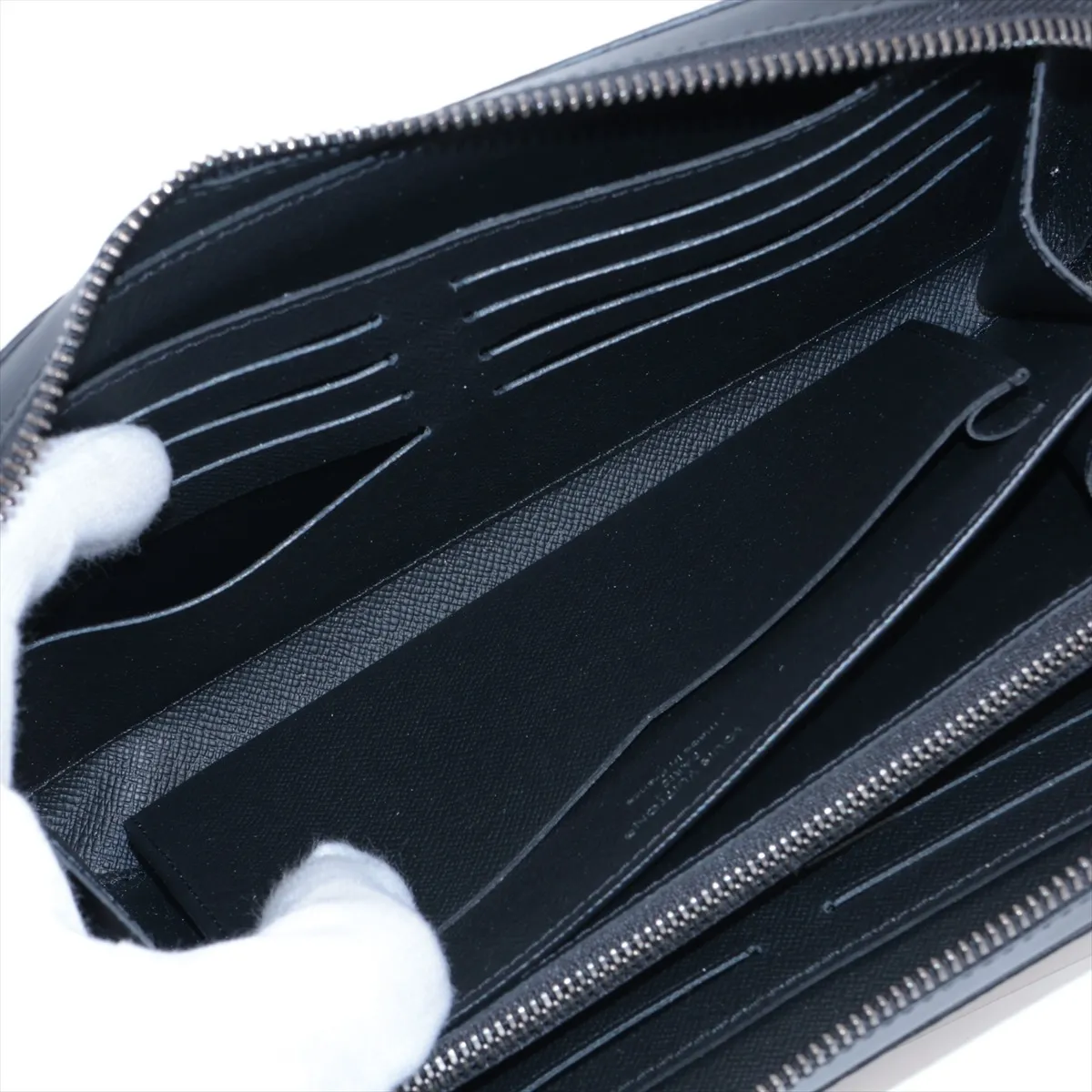 Monogram Eclipse Zippy XL M61698 Black Round Zip Wallet RFID Reactive — view 5