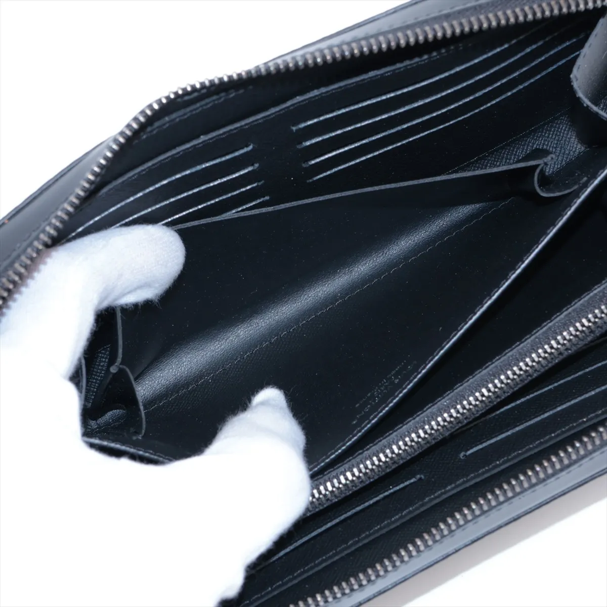 Monogram Eclipse Zippy XL M61698 Black Round Zip Wallet RFID Reactive — view 6