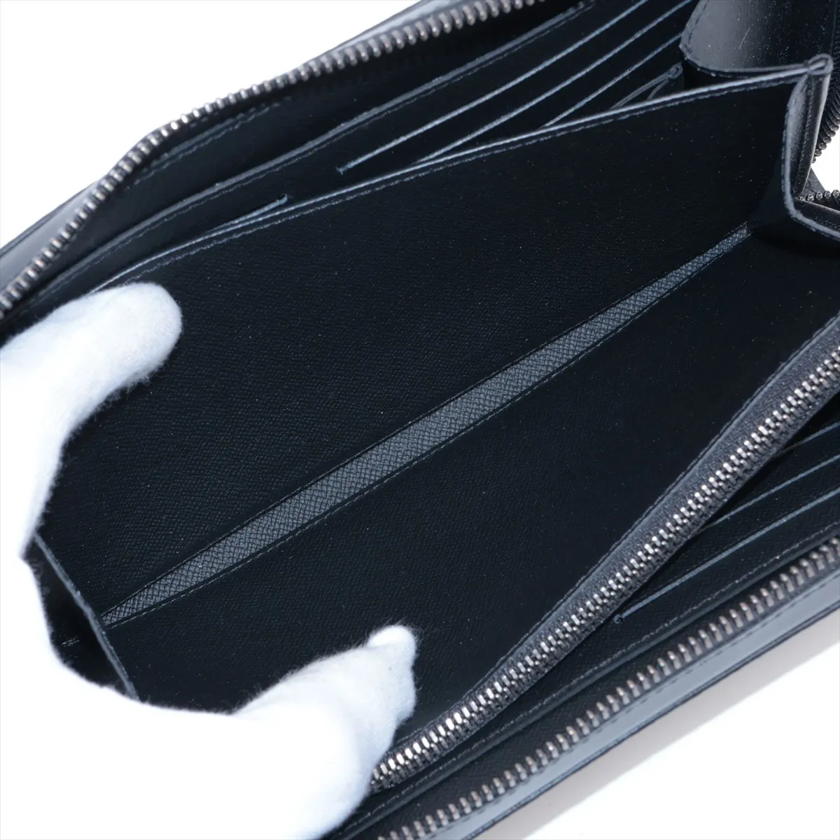 Monogram Eclipse Zippy XL M61698 Black Round Zip Wallet RFID Reactive — view 7
